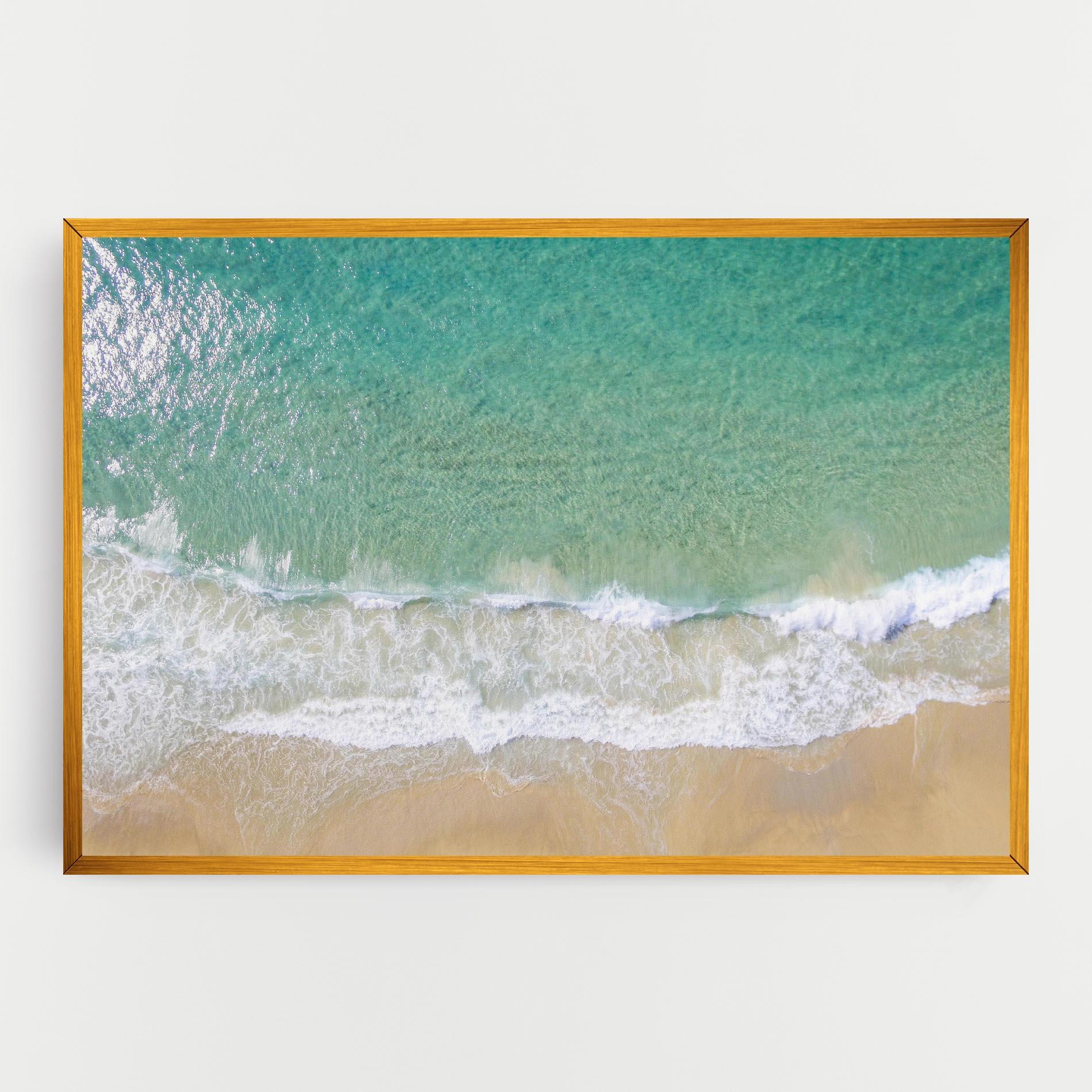 Obraz na Płótnie Blue Waves Beach mockup 0