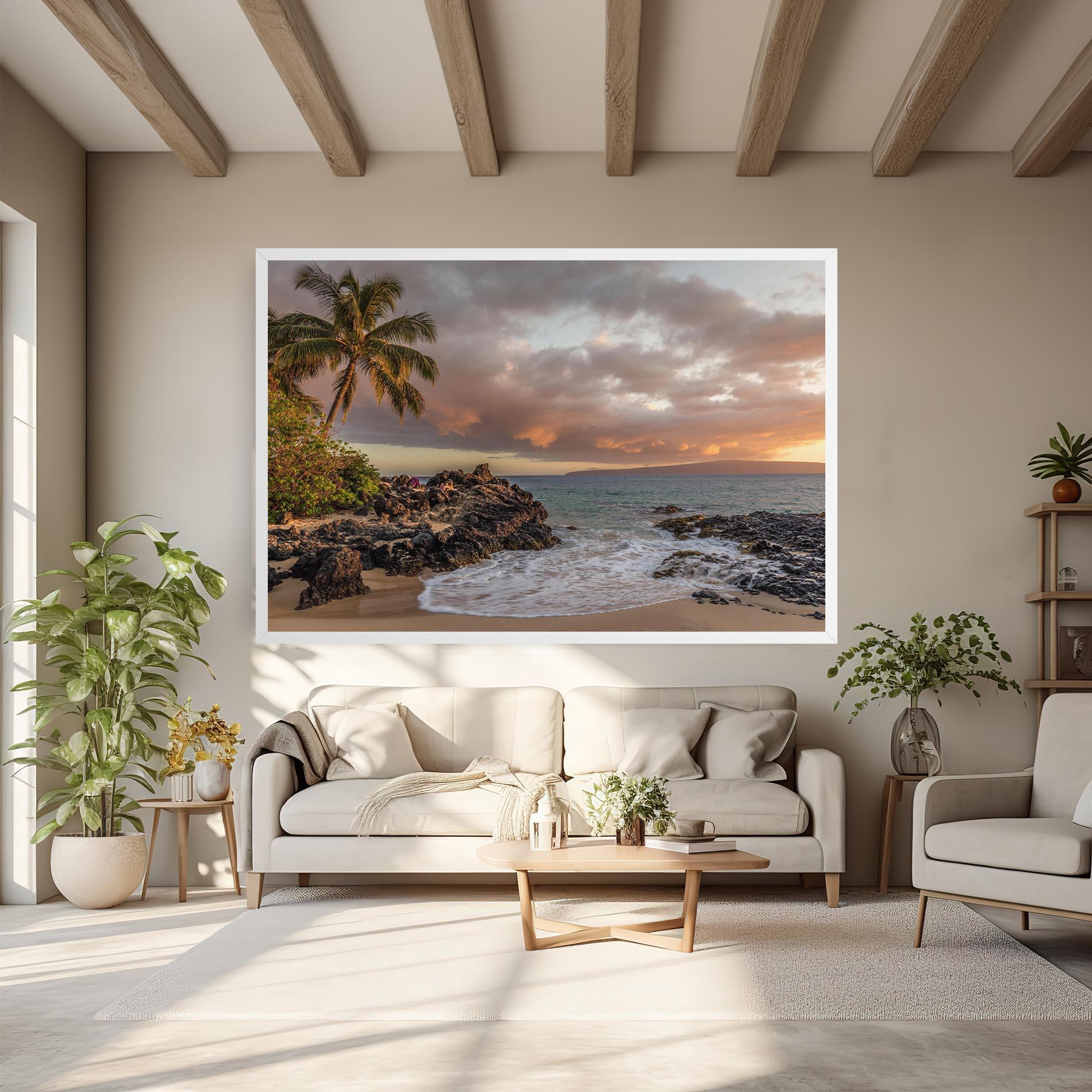 Obraz na Płótnie Beautiful Beach Landscape mockup 6