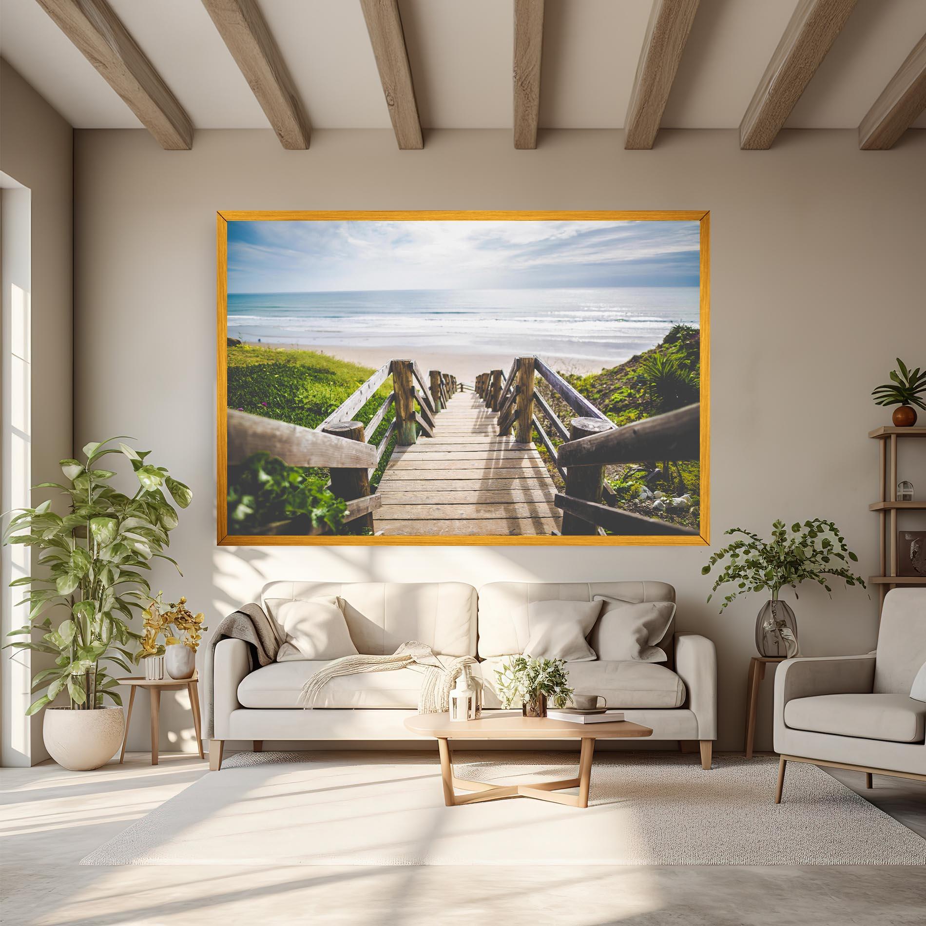 Obraz na Płótnie Beach Road mockup 6