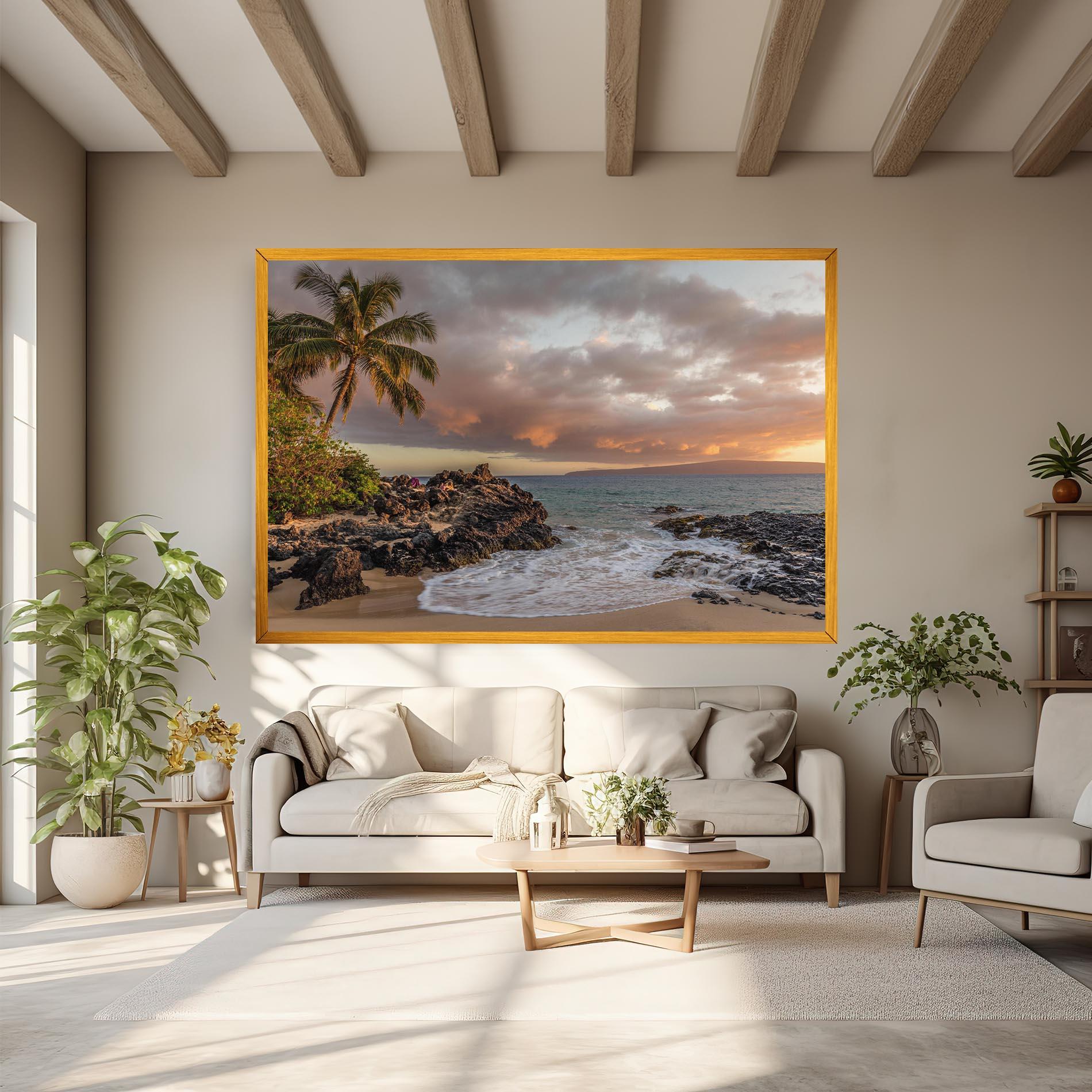 Obraz na Płótnie Beautiful Beach Landscape mockup 6