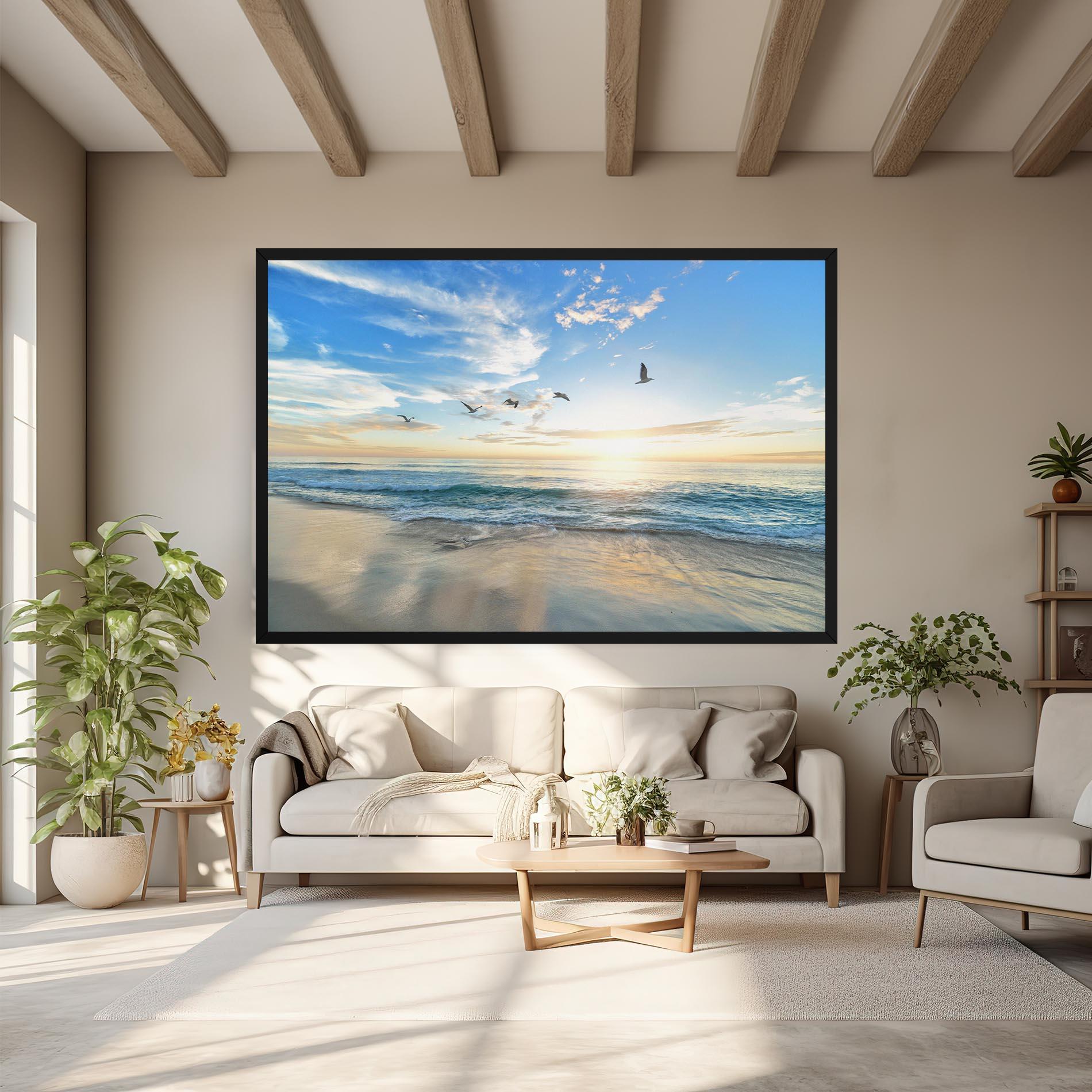 Obraz na Płótnie Beautiful Beach mockup 6