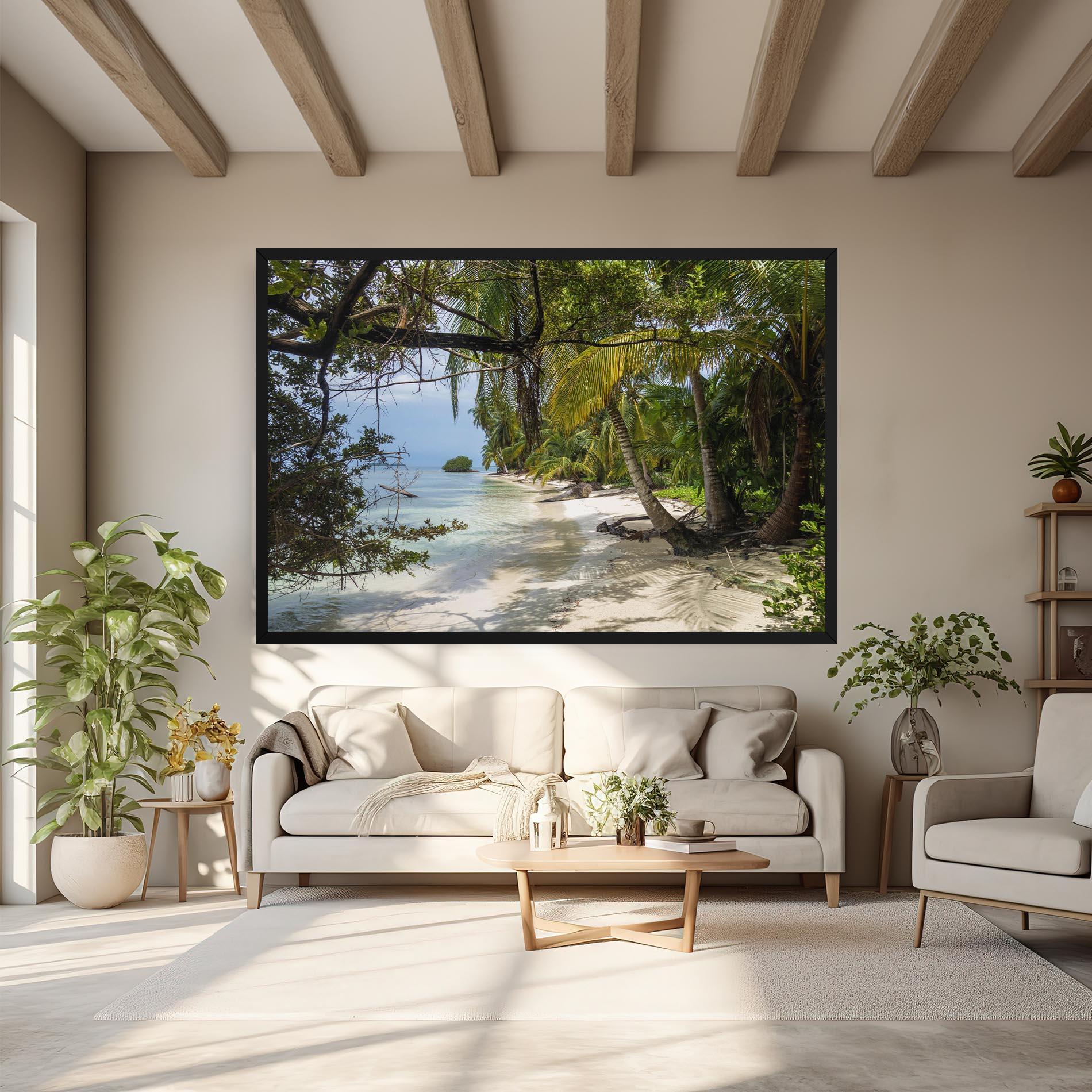 Obraz na Płótnie Island Beach mockup 6