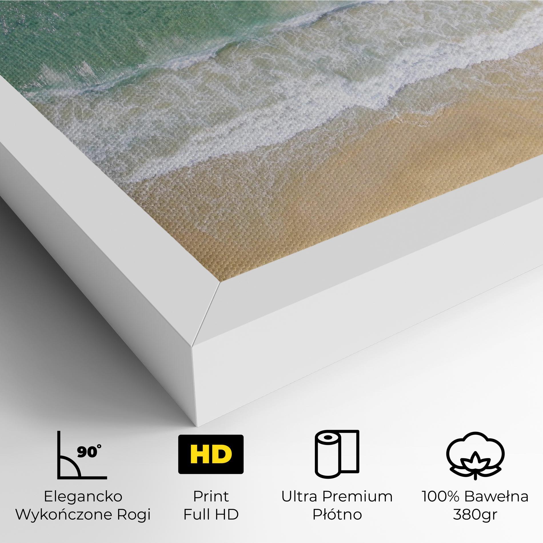 Obraz na Płótnie Blue Waves Beach mockup 4