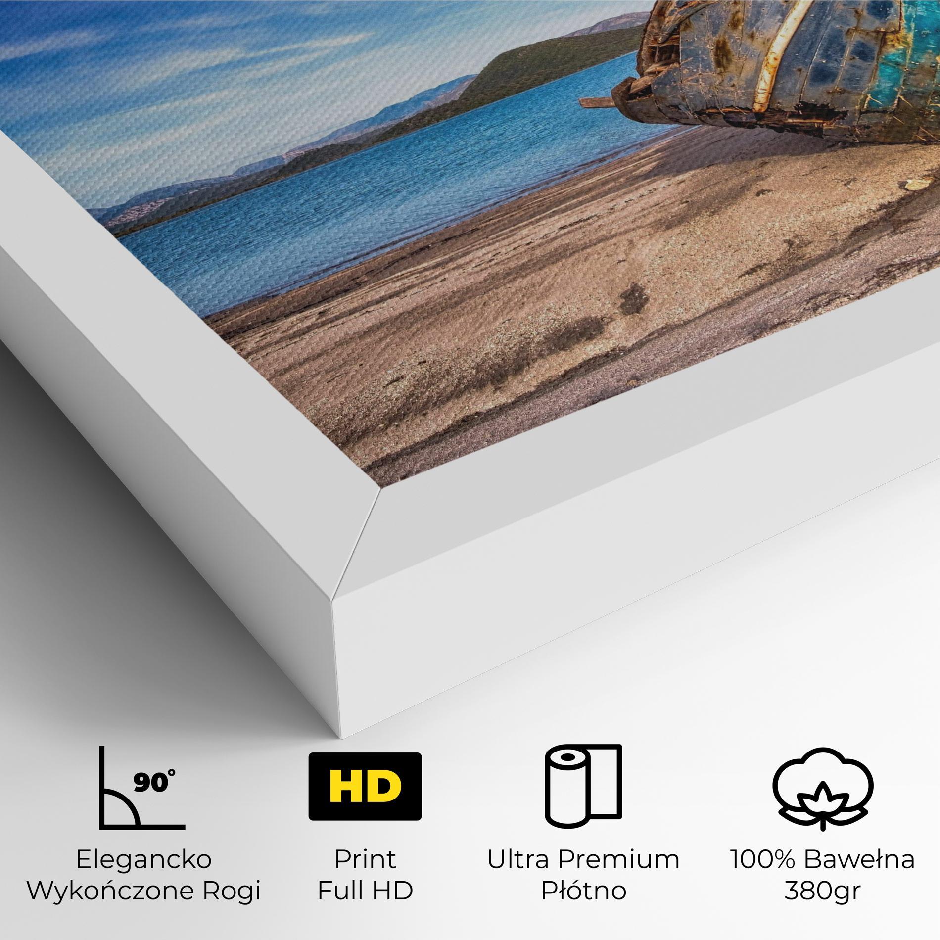 Obraz na Płótnie Boat Blue Sky mockup 4