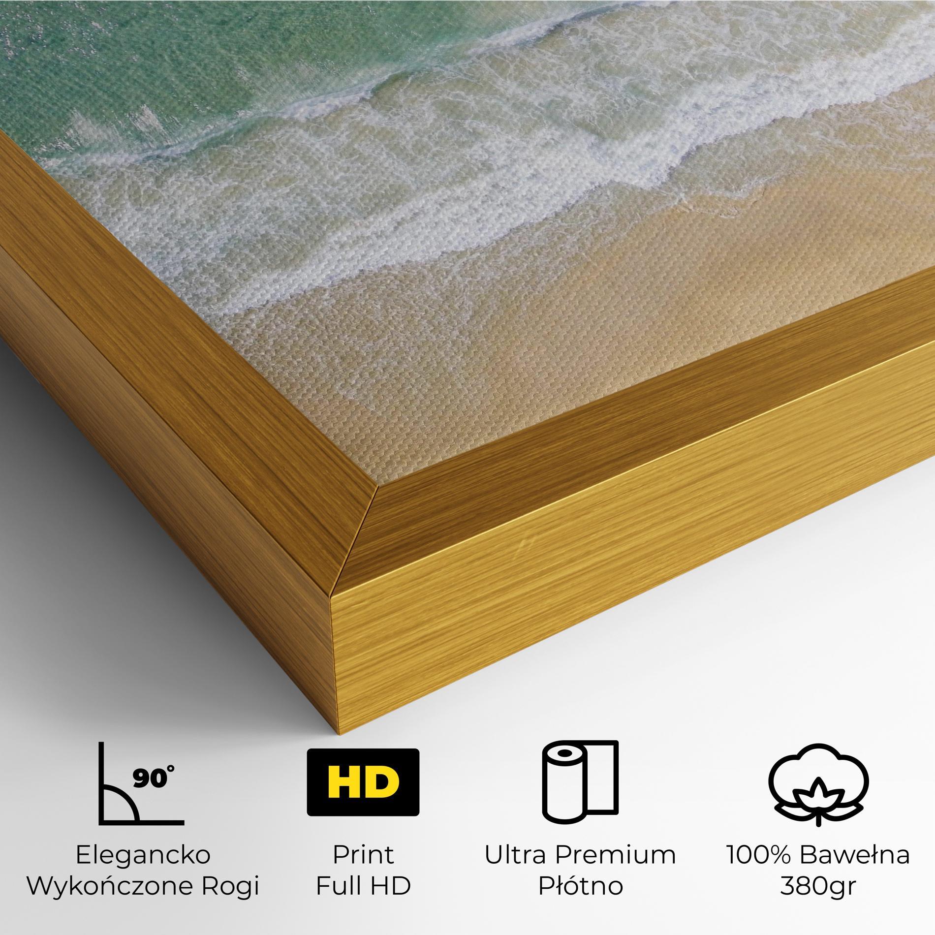 Obraz na Płótnie Blue Waves Beach mockup 4