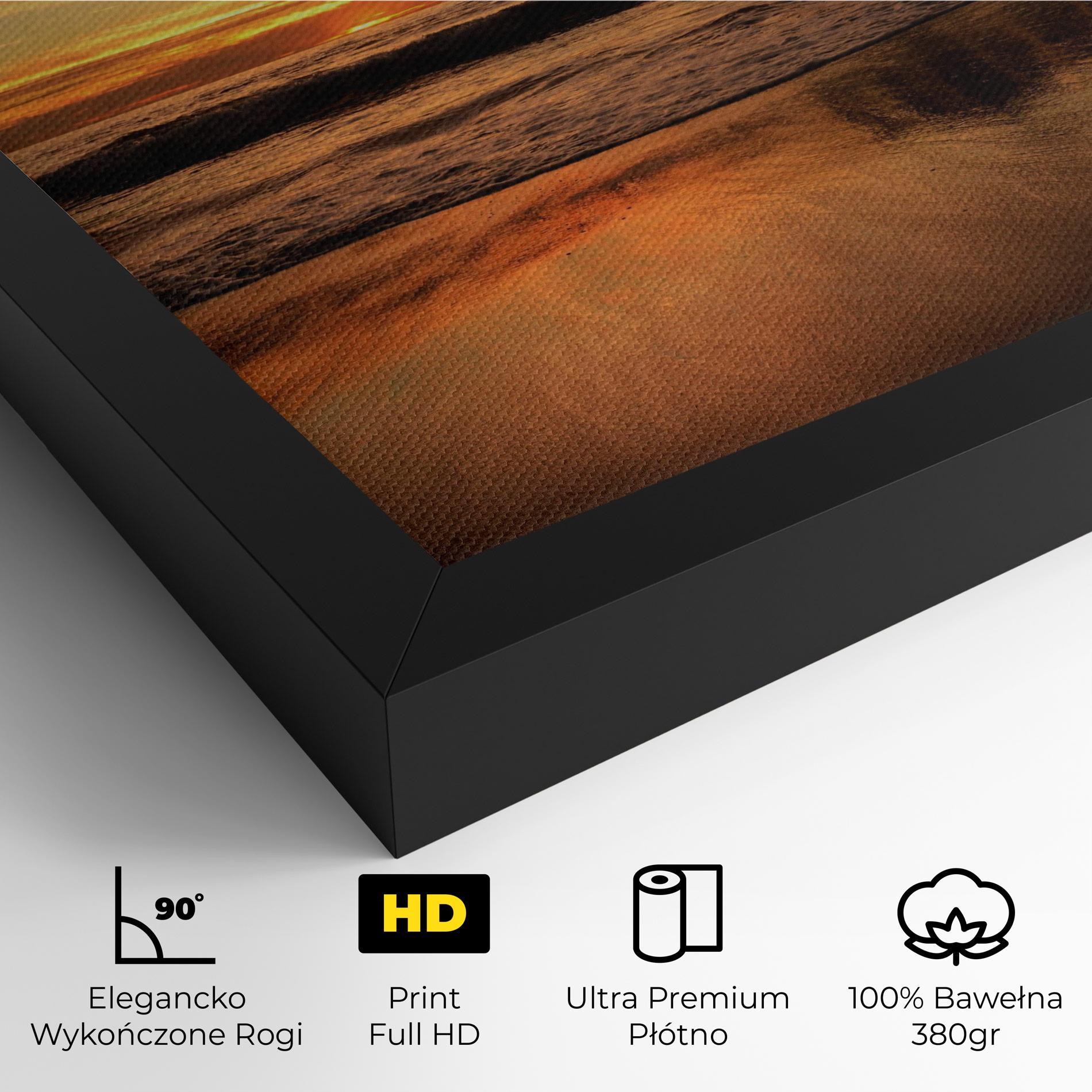 Obraz na Płótnie Beach Sunset View mockup 4