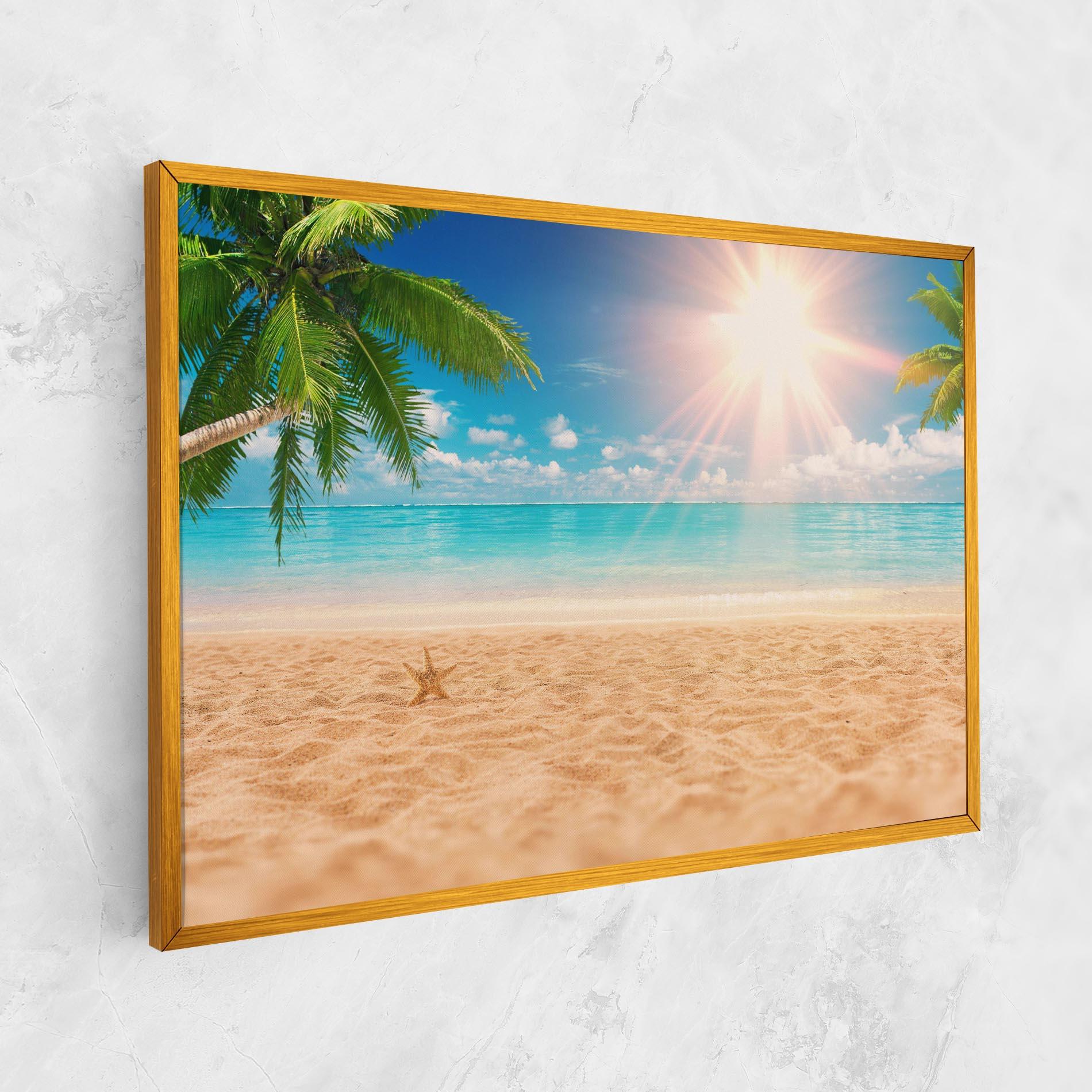 Obraz na Płótnie Exotic Beach Ocean mockup 1