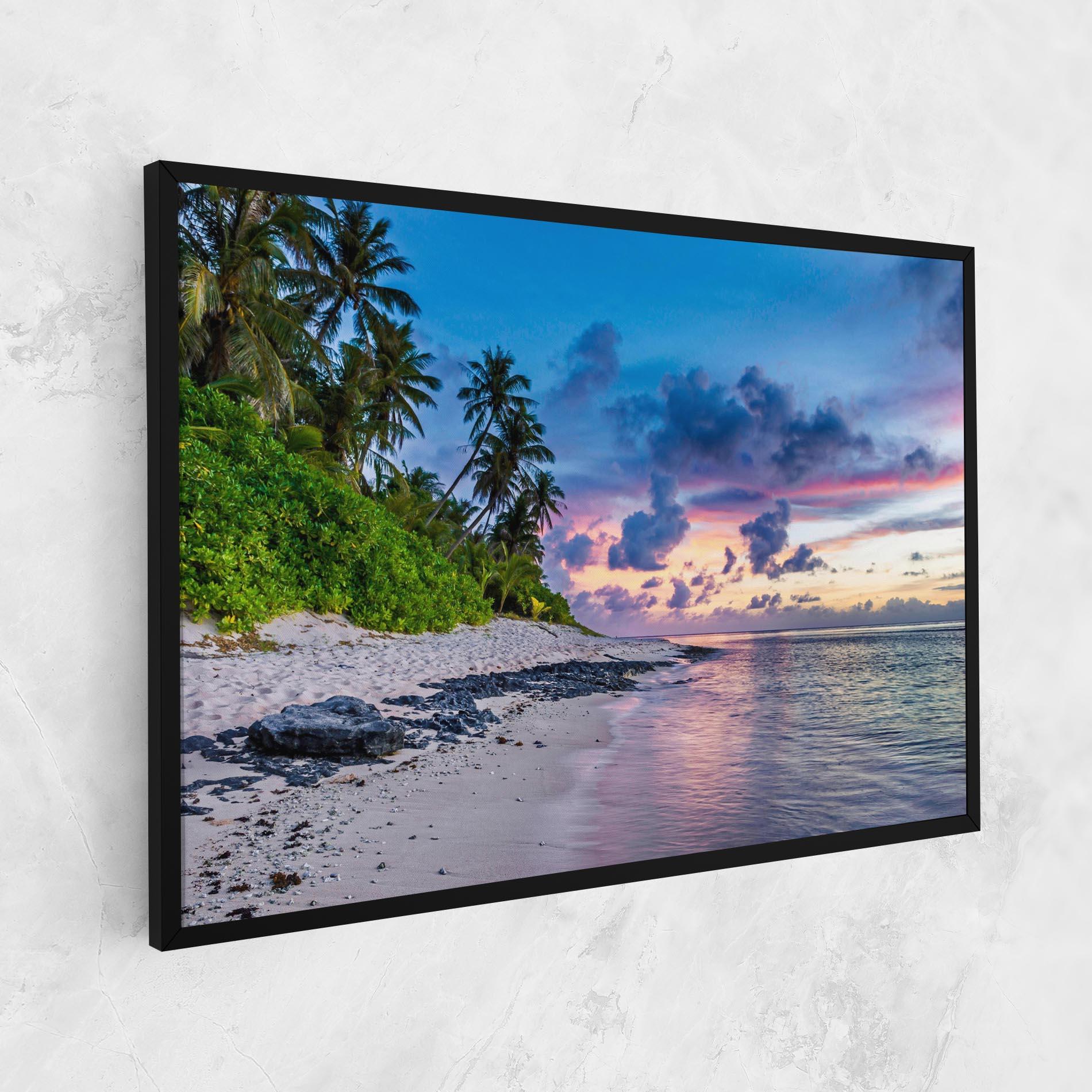 Obraz na Płótnie Purple Blue Beach mockup 1