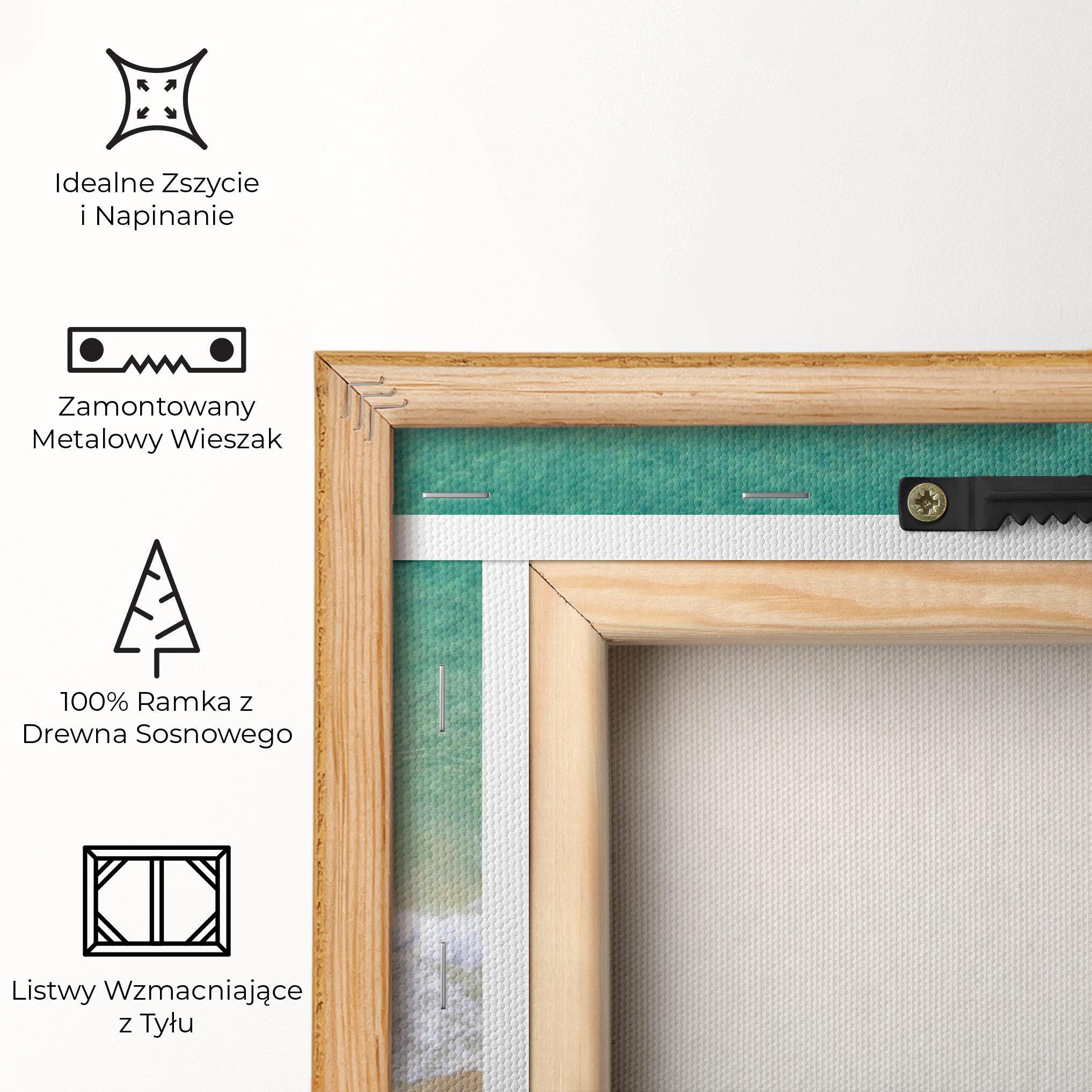 Obraz na Płótnie Blue Waves Beach mockup 5