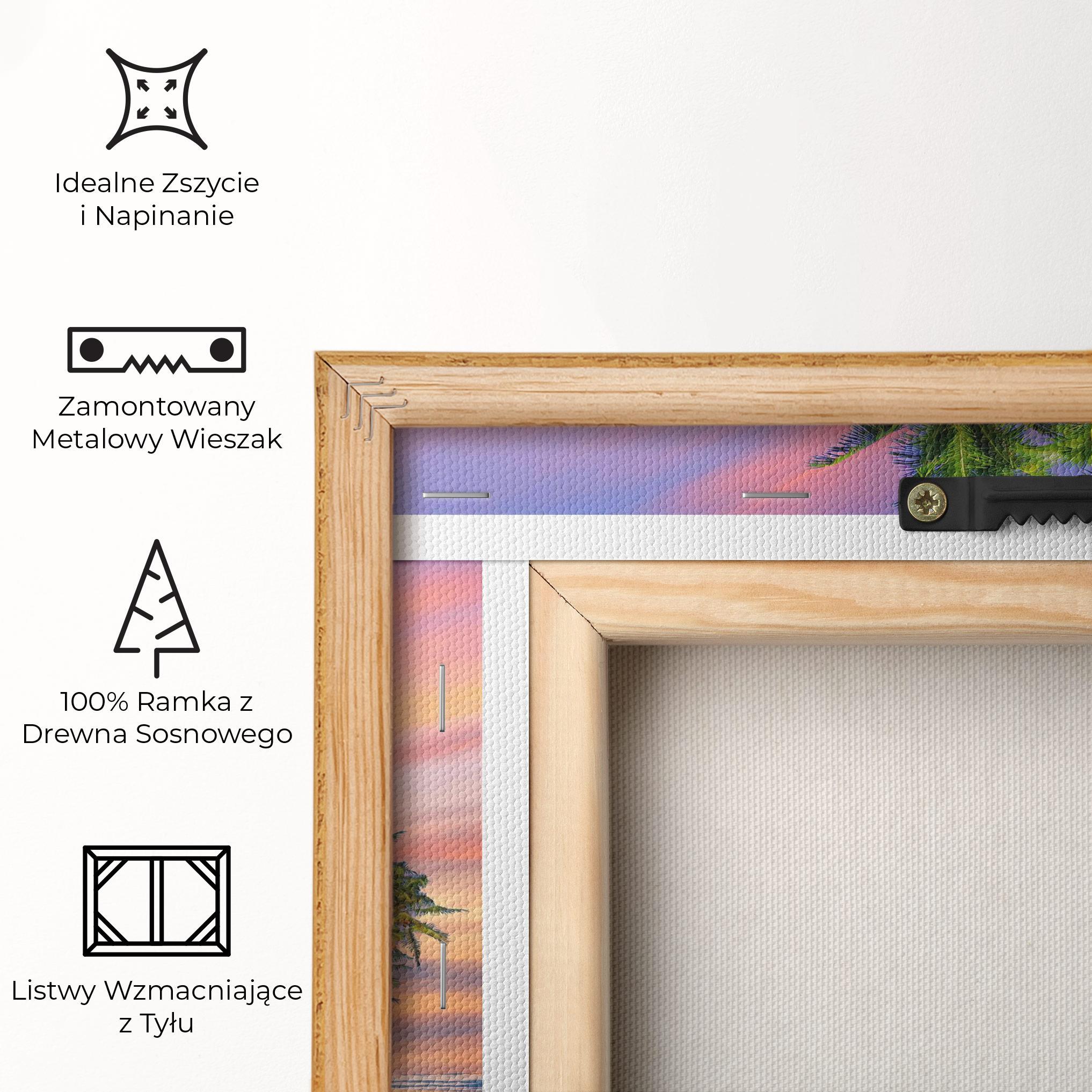 Obraz na Płótnie Coconut Tree Sunset mockup 5