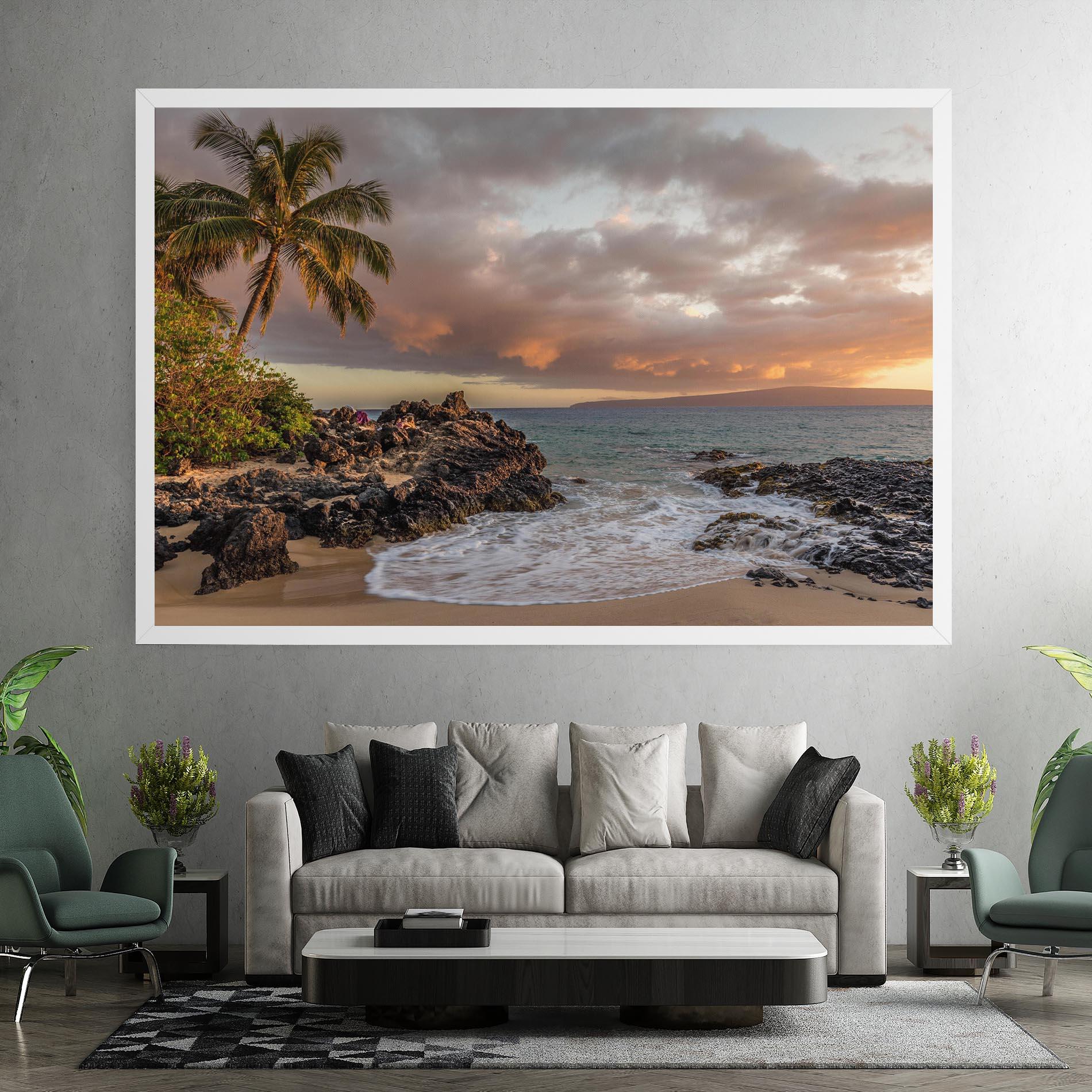 Obraz na Płótnie Beautiful Beach Landscape mockup 7