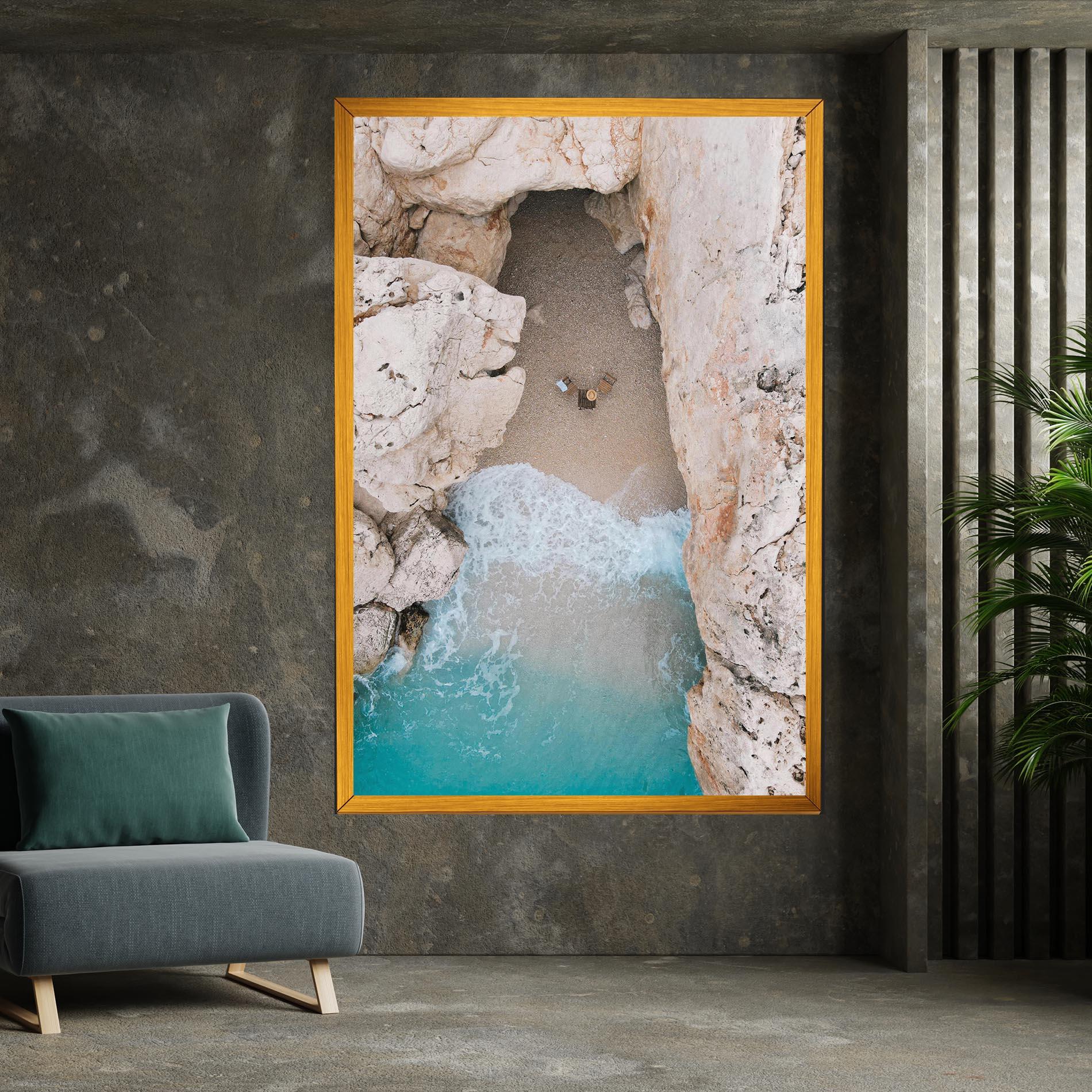 Obraz na Płótnie Private White Cave mockup 7