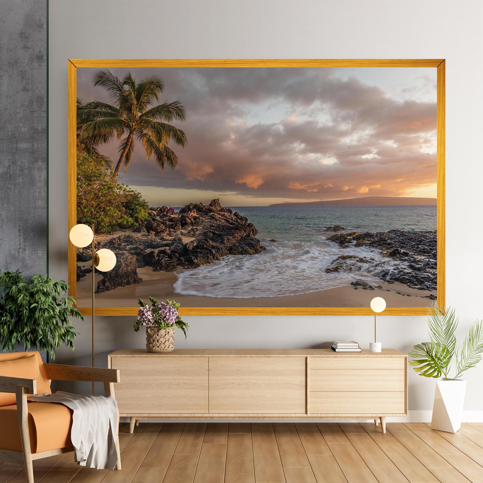 Obraz na Płótnie Beautiful Beach Landscape mockup 9