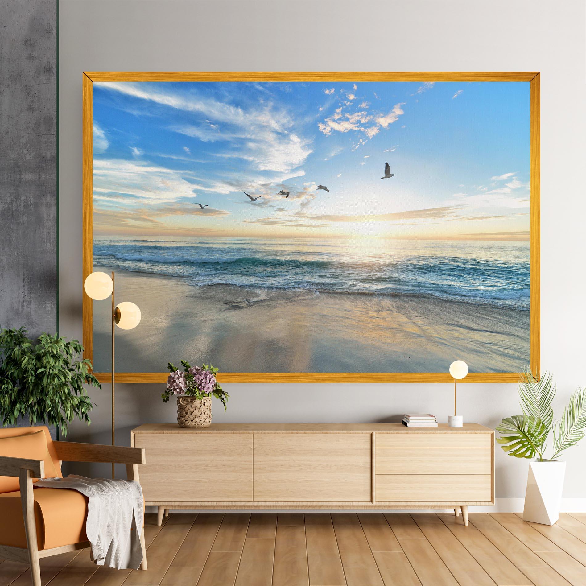 Obraz na Płótnie Beautiful Beach mockup 9
