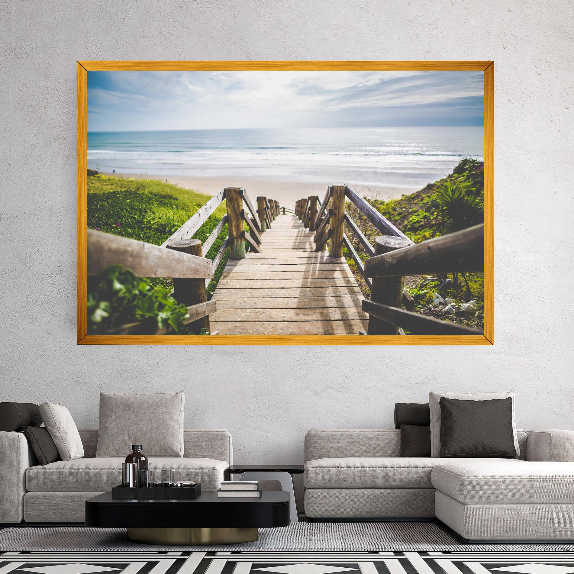 Obraz na Płótnie Beach Road mockup 2