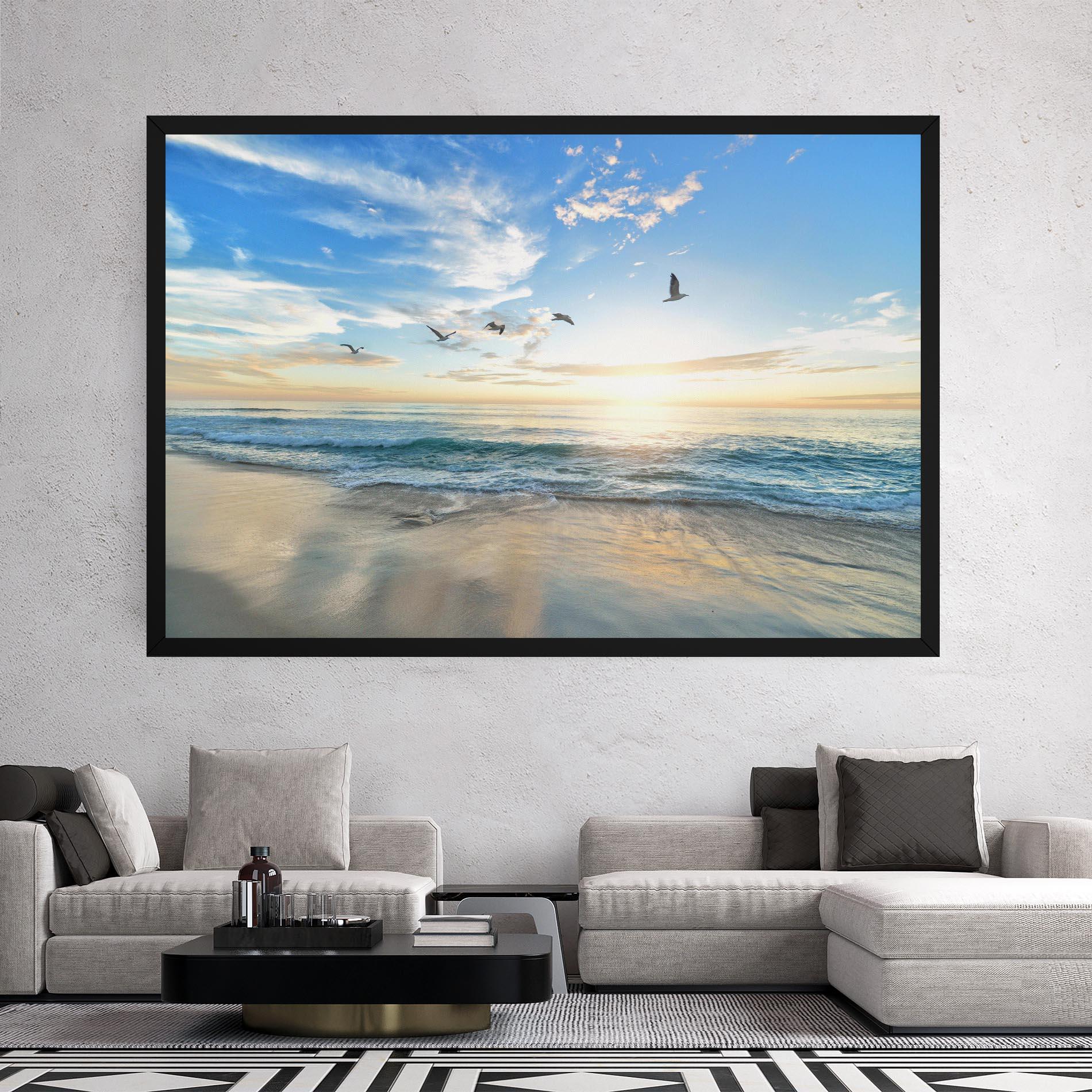 Obraz na Płótnie Beautiful Beach mockup 2