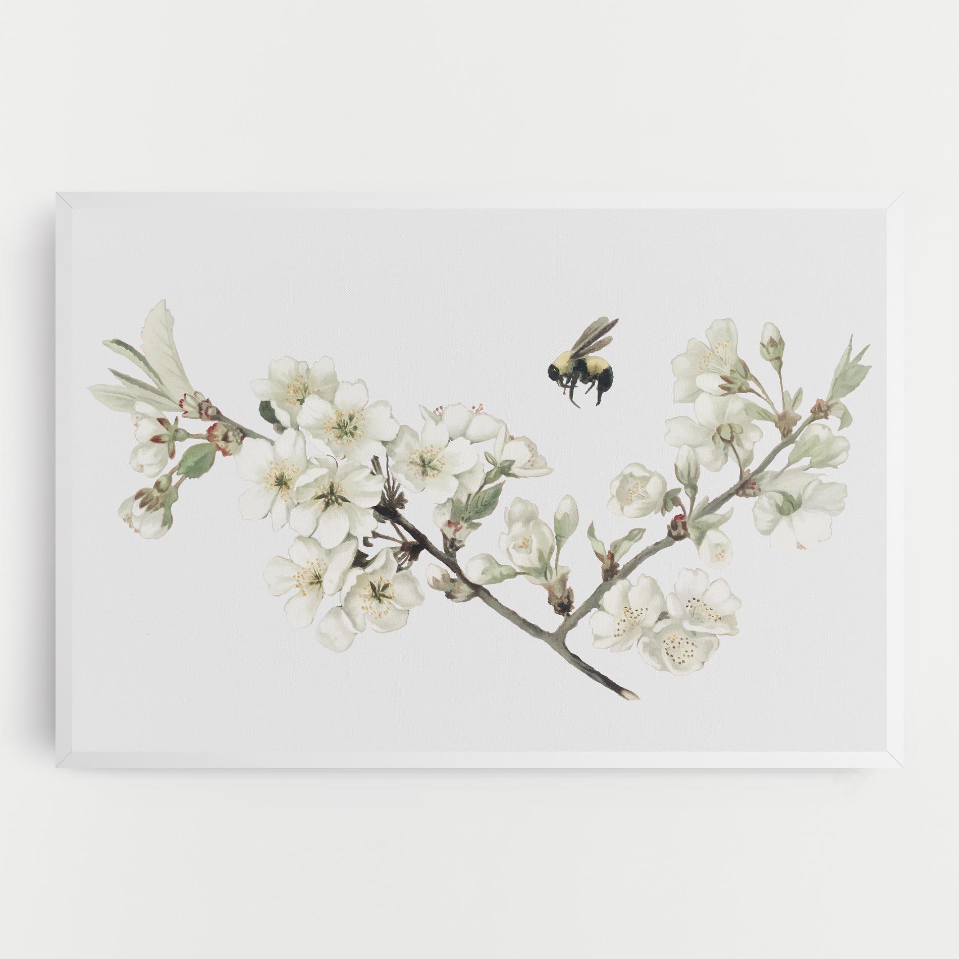 Obraz na Płótnie Bee Spring Flower mockup 0