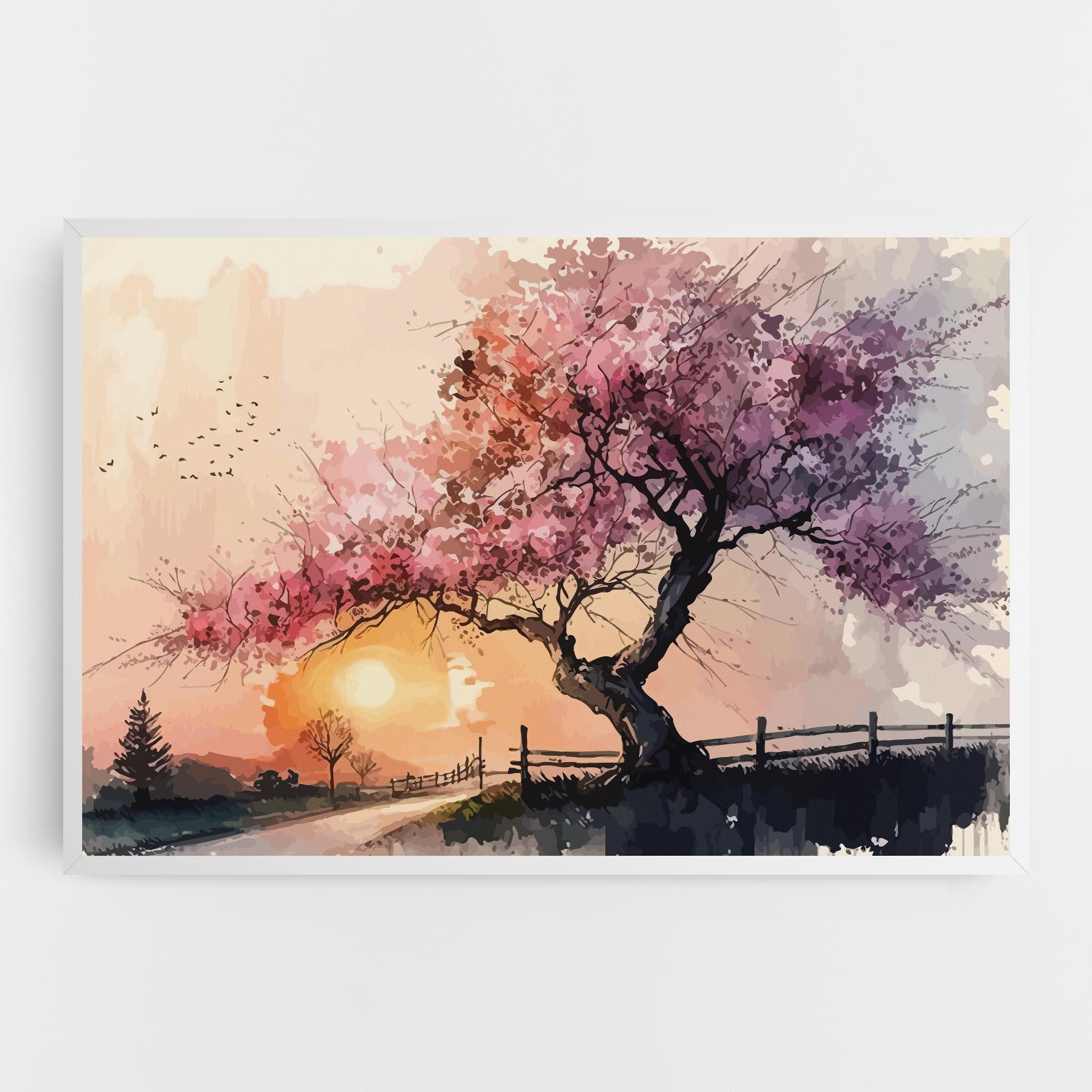 Obraz na Płótnie Sunset Spring mockup 0