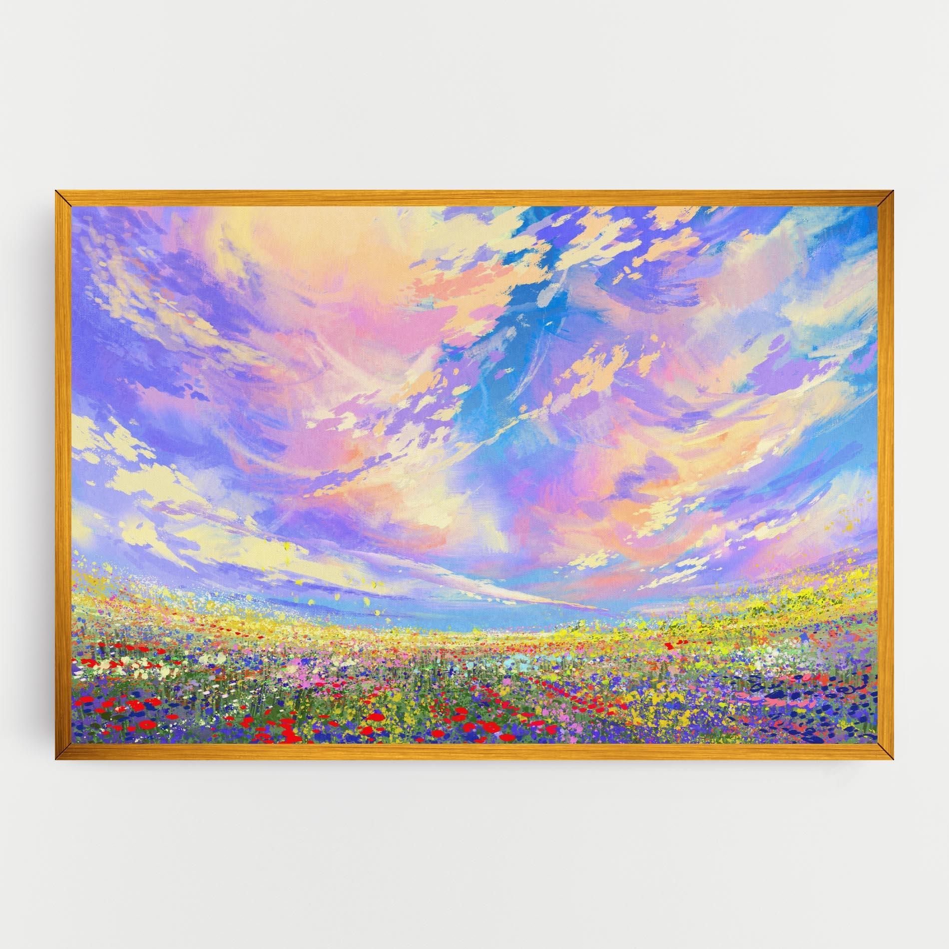 Obraz na Płótnie Spring Field mockup 0