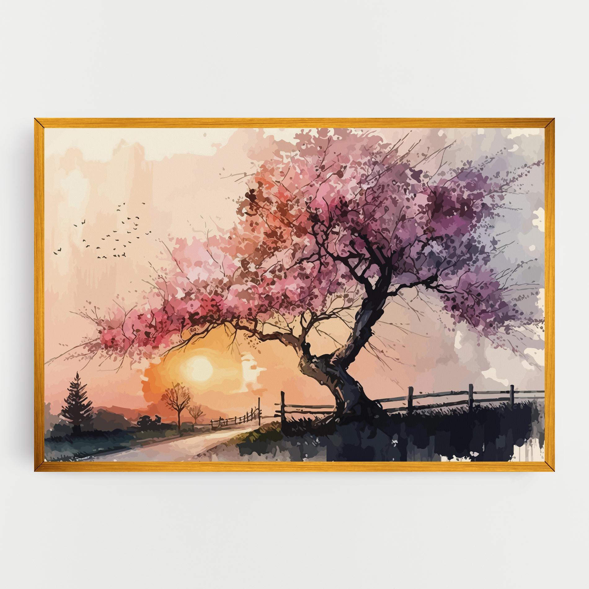Obraz na Płótnie Sunset Spring mockup 0