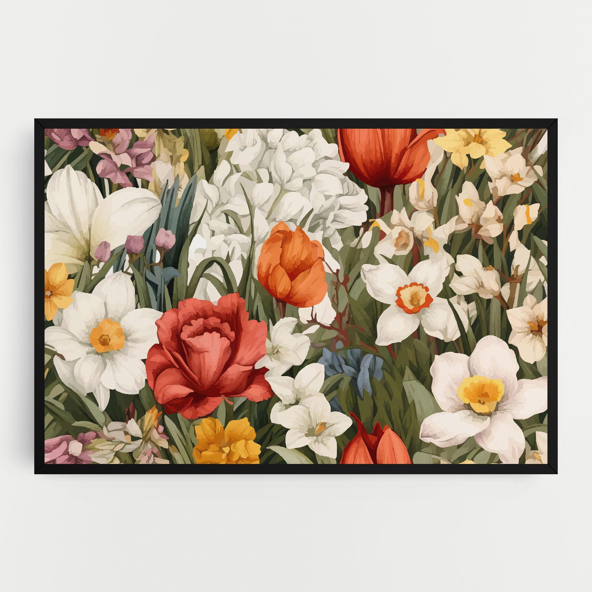 Obraz na Płótnie Orange Red Spring mockup 0