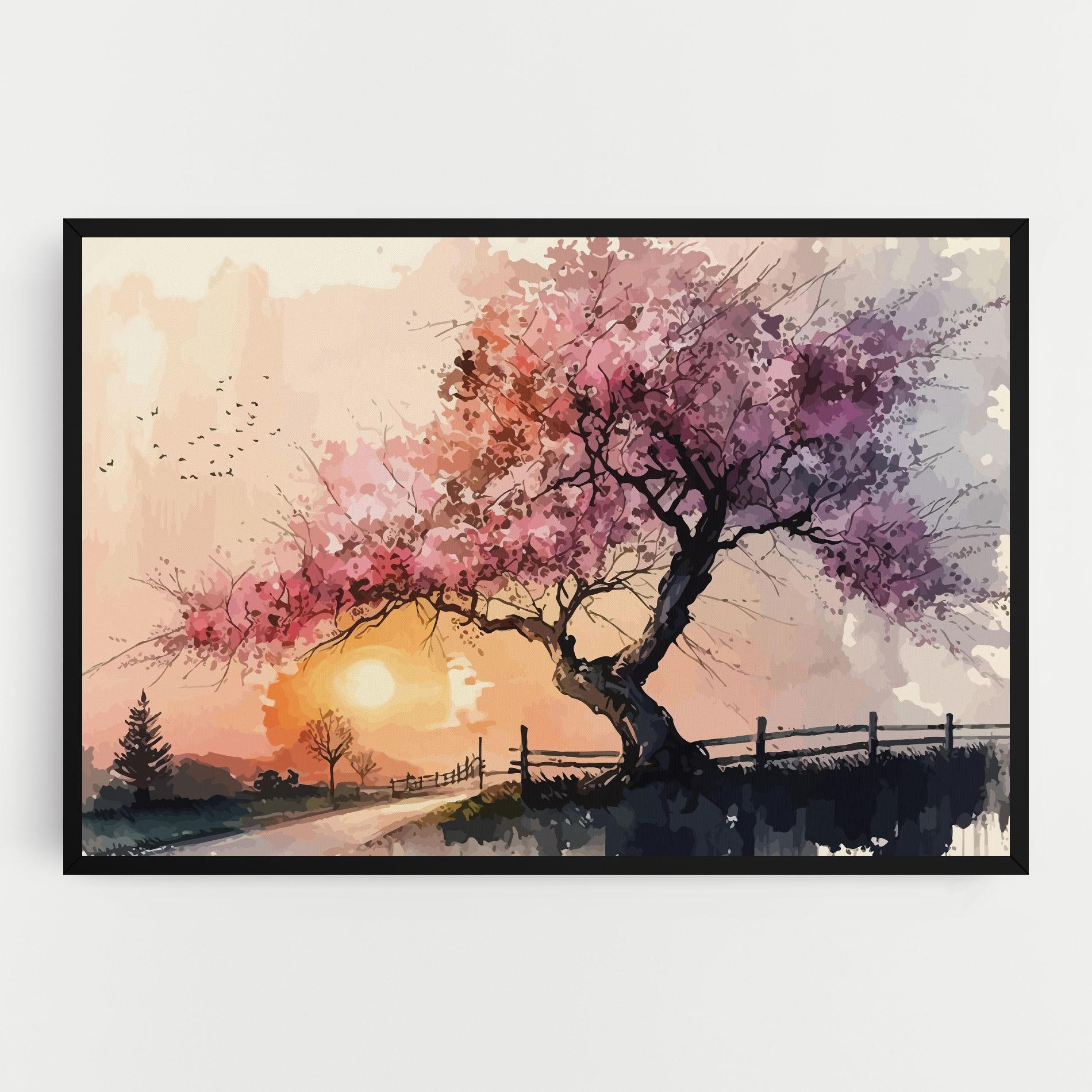 Obraz na Płótnie Sunset Spring mockup 0