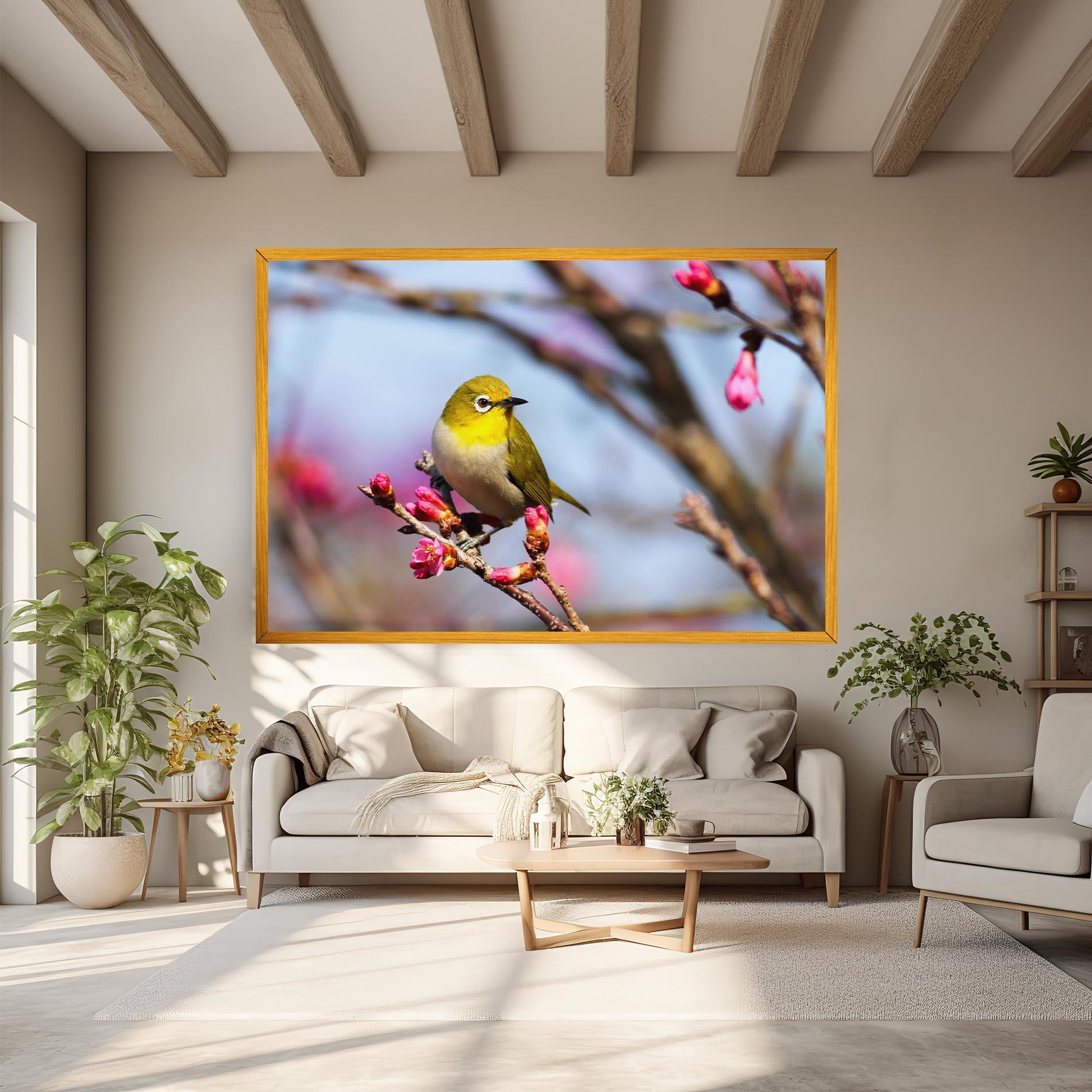 Obraz na Płótnie Cute Pink Flower Buds mockup 6