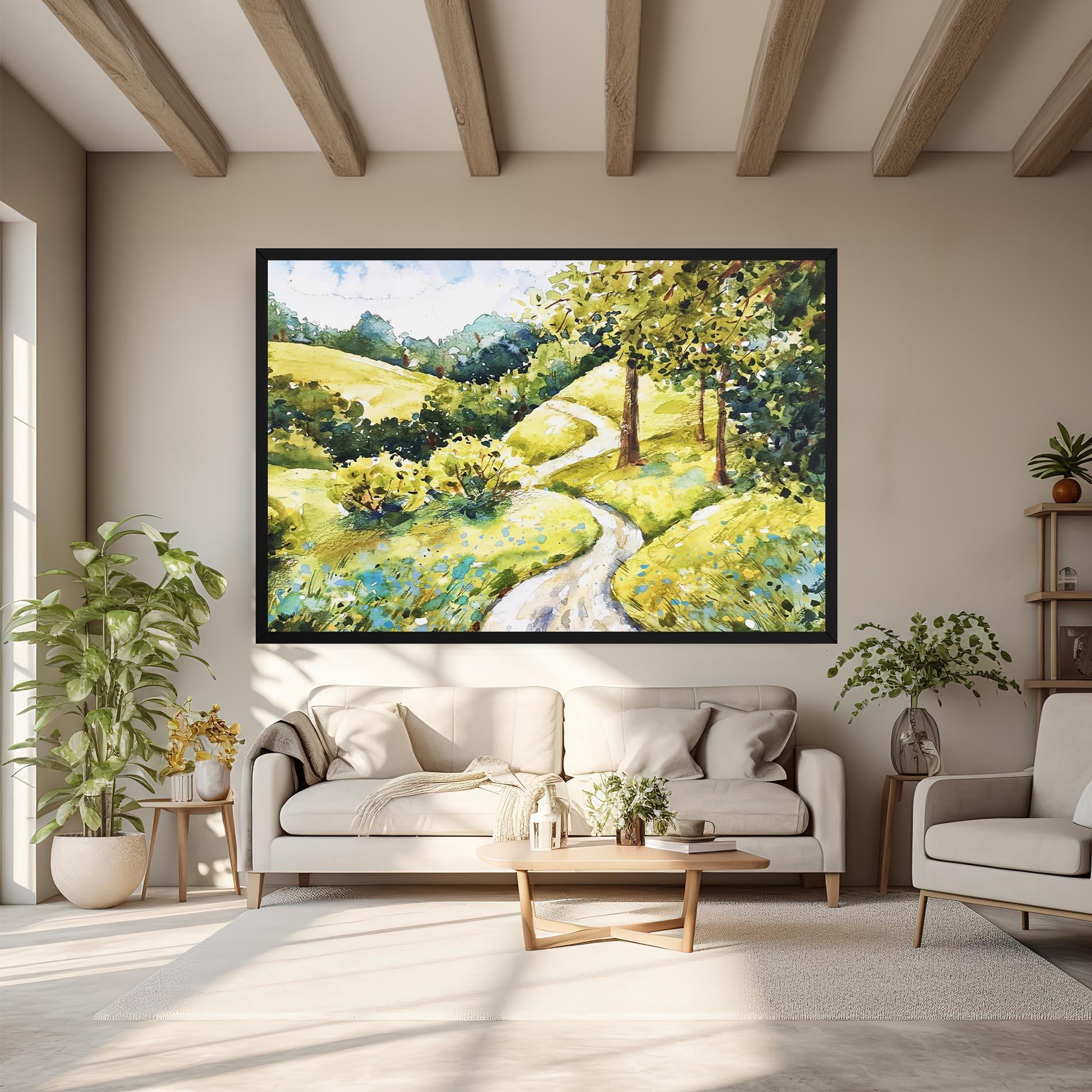 Obraz na Płótnie Fresh Spring View mockup 6