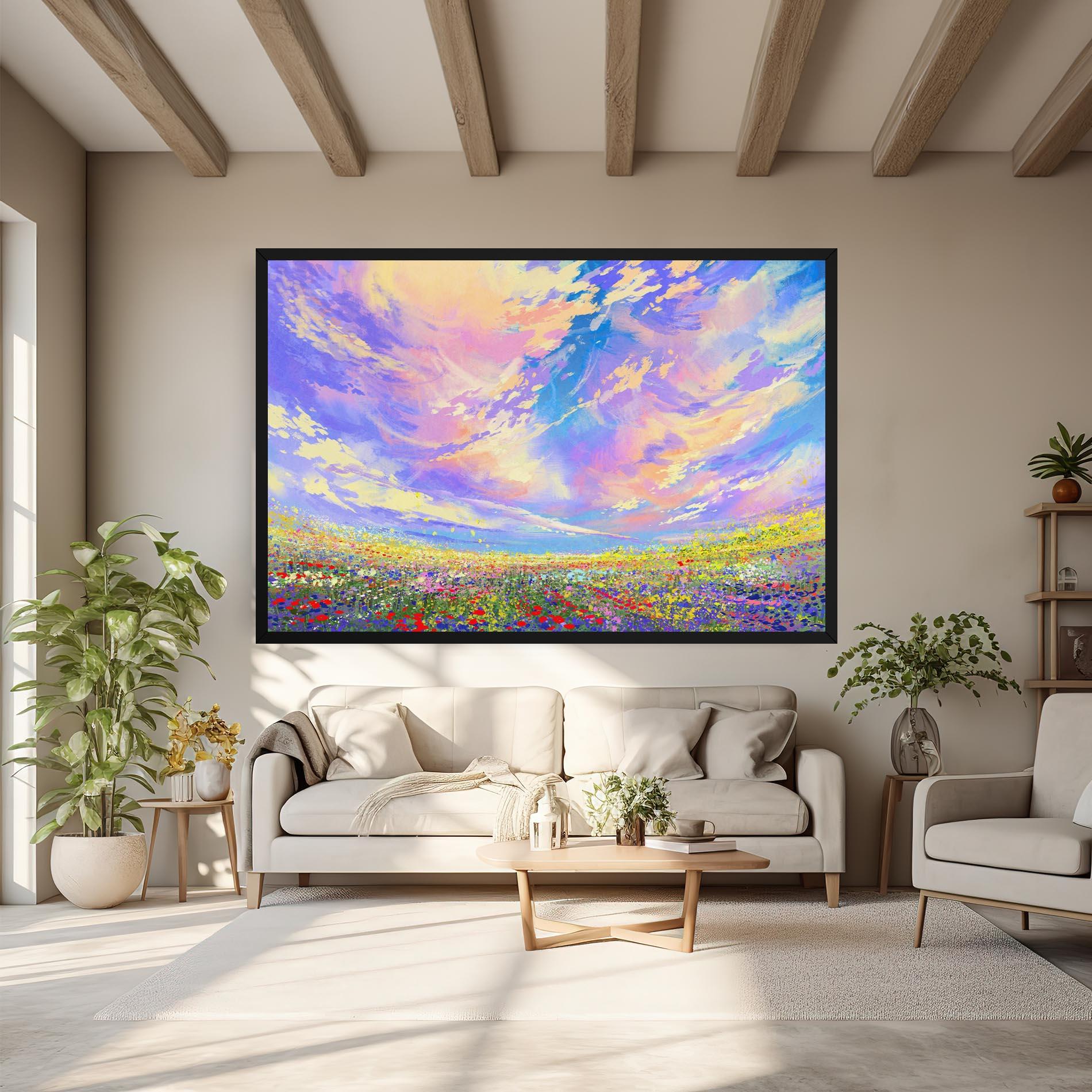 Obraz na Płótnie Spring Field mockup 6