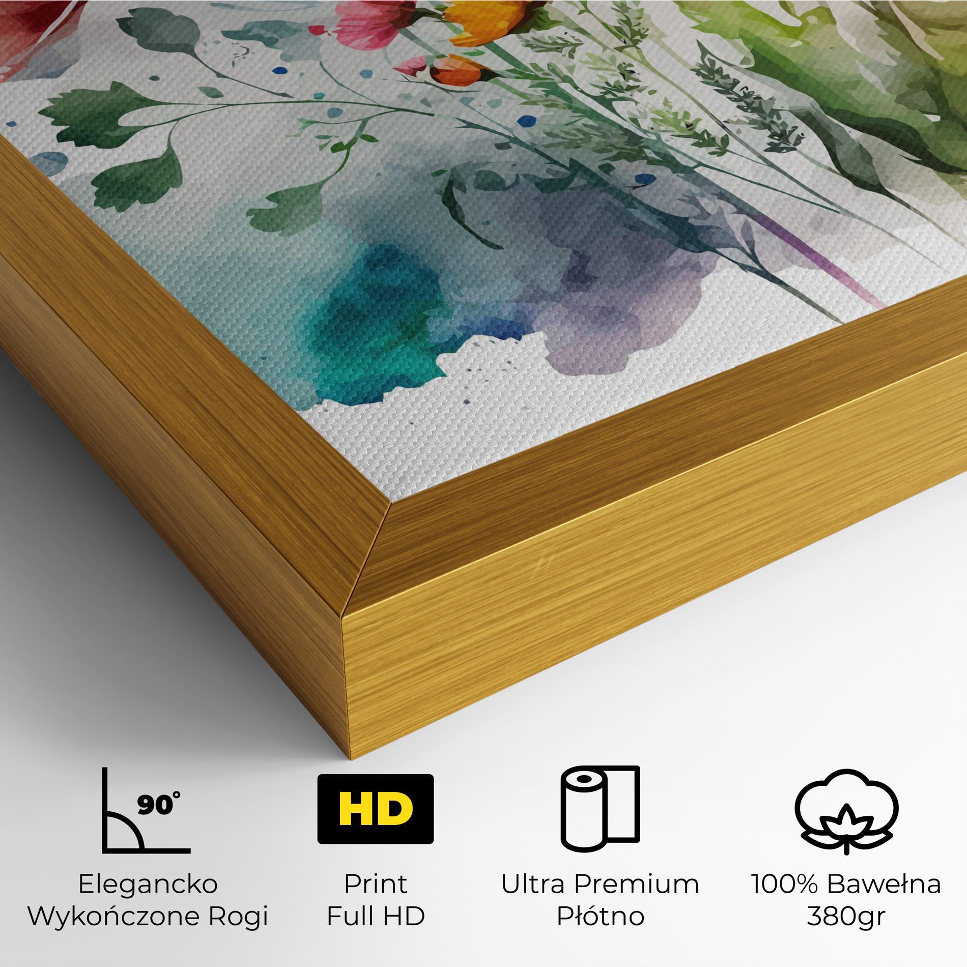 Obraz na Płótnie Beautiful Spring Flowers mockup 4