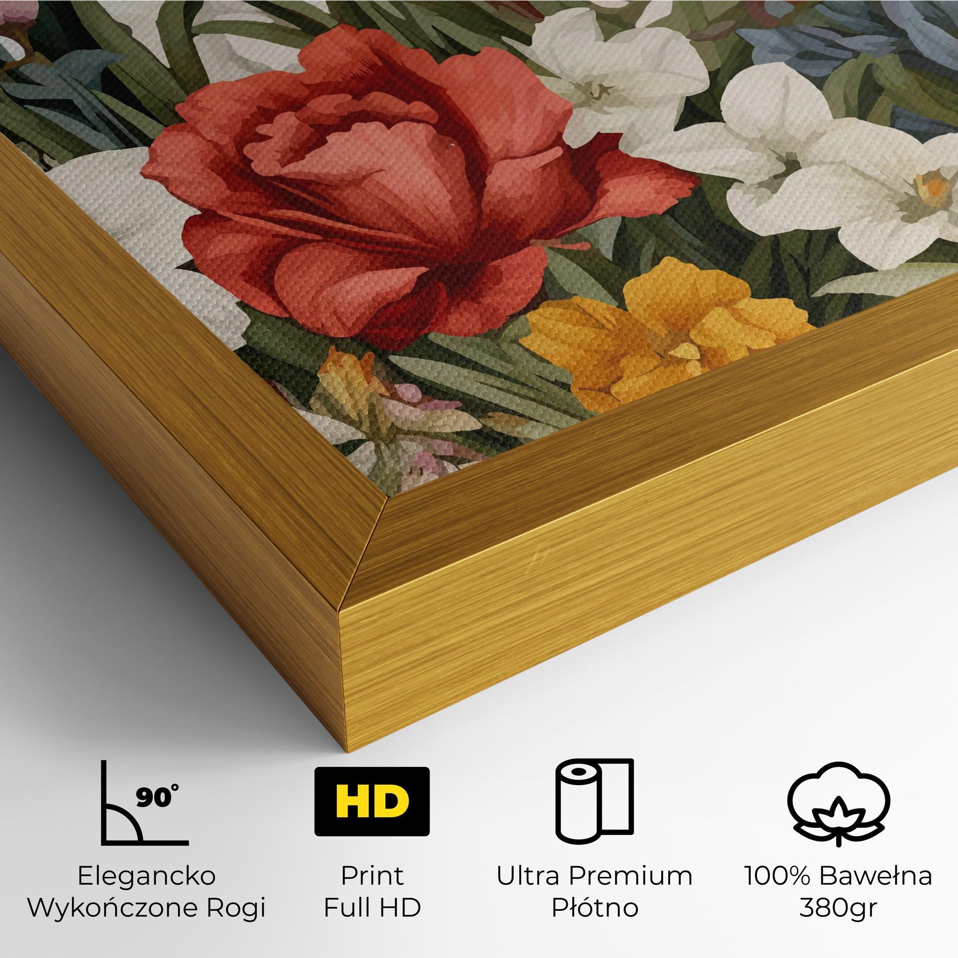 Obraz na Płótnie Orange Red Spring mockup 4