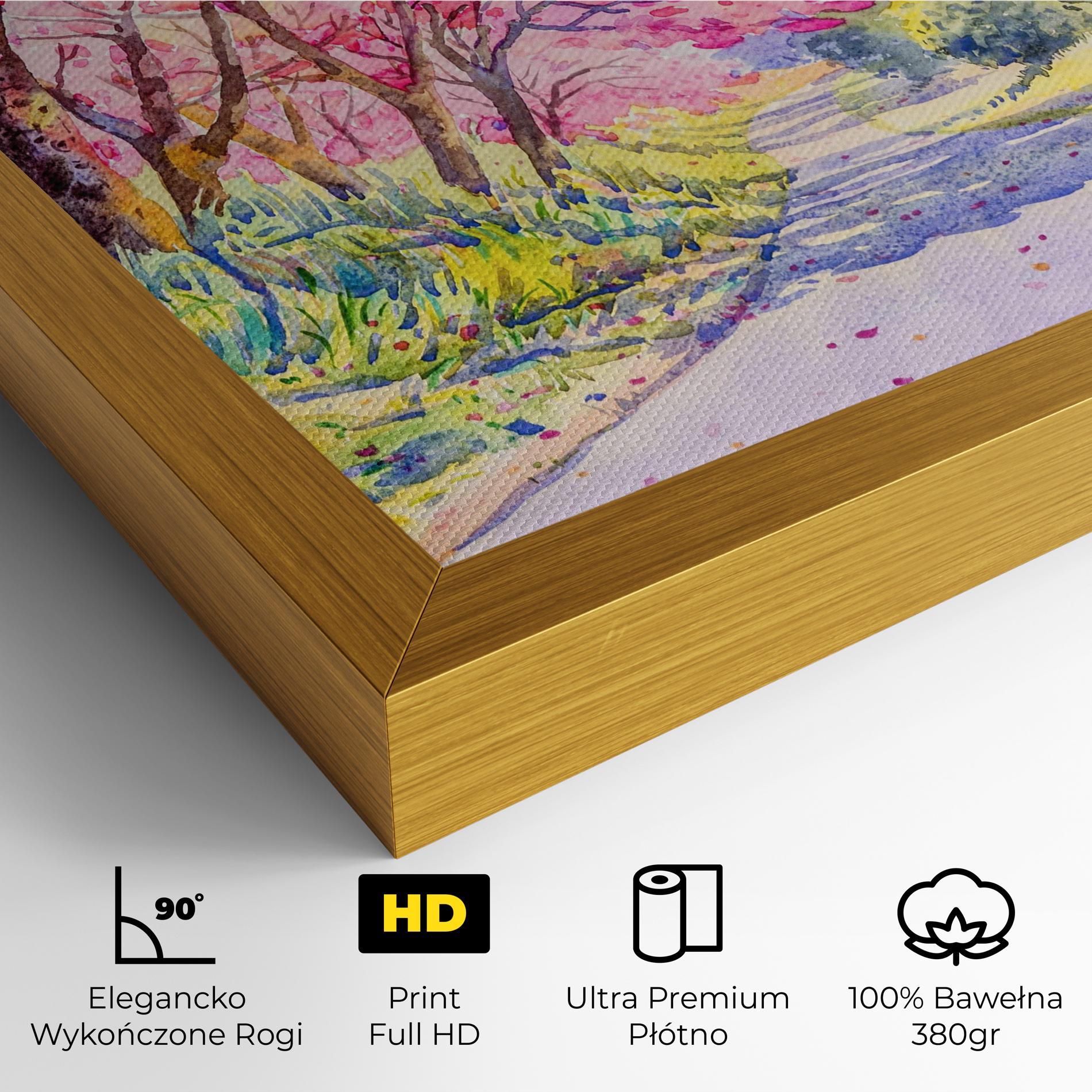 Obraz na Płótnie Pink Trees Art mockup 4