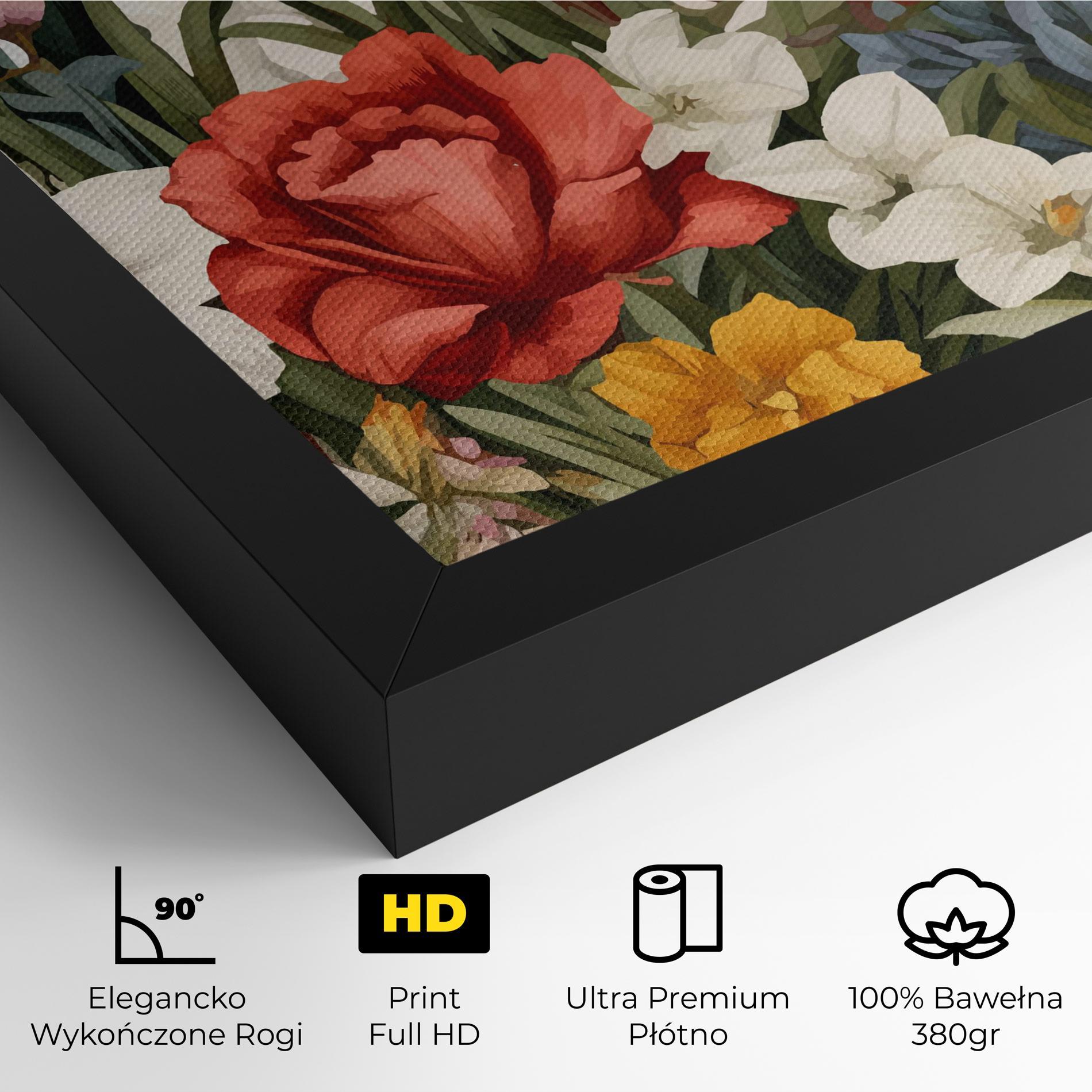 Obraz na Płótnie Orange Red Spring mockup 4