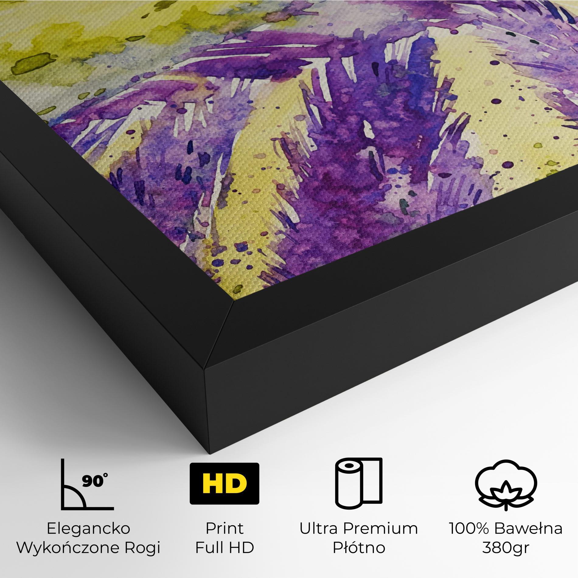 Obraz na Płótnie Purple Spring Field mockup 4