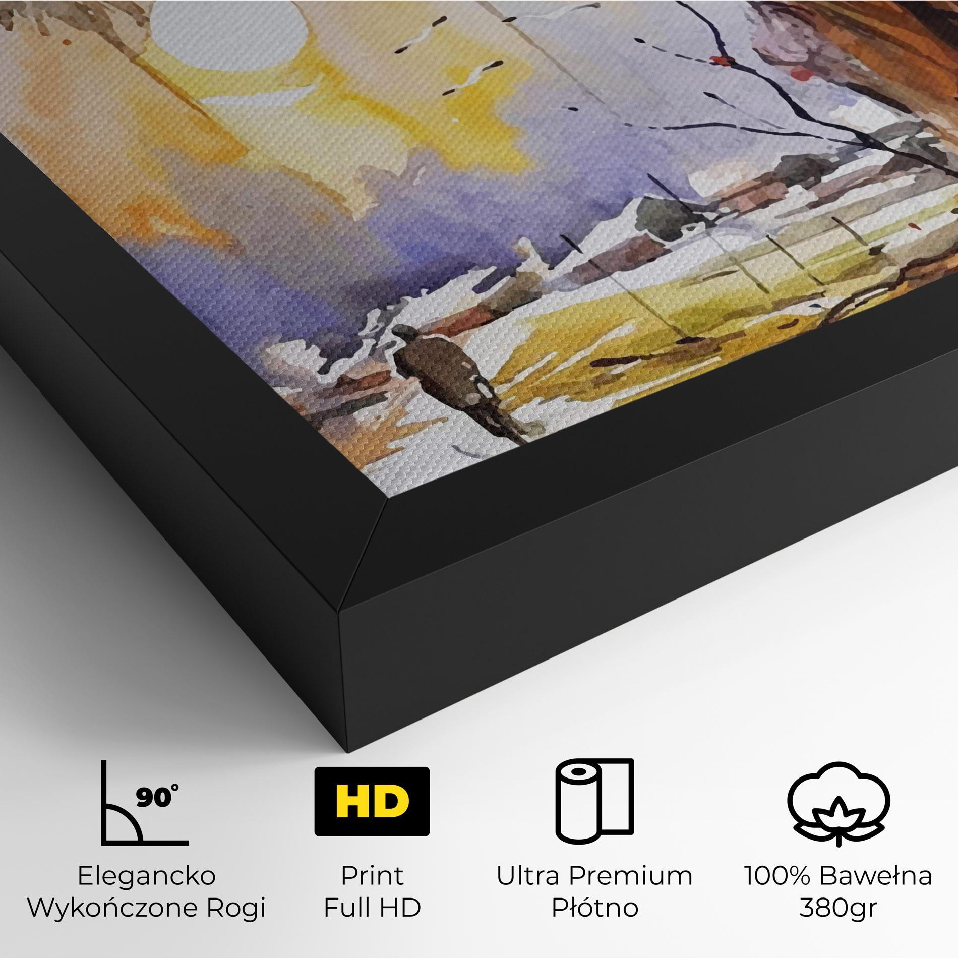 Obraz na Płótnie Watercolor Spring Tree mockup 4