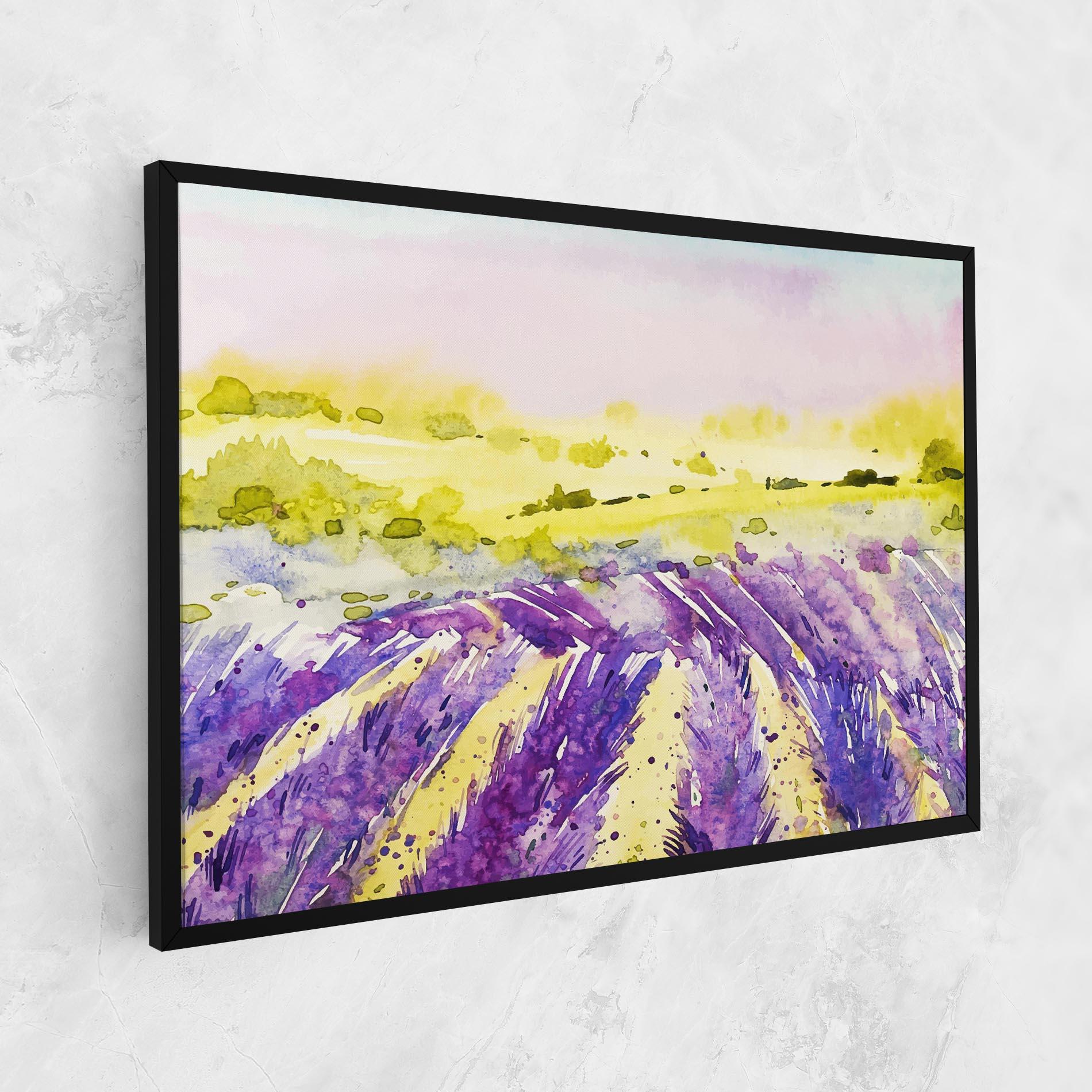 Obraz na Płótnie Purple Spring Field mockup 1