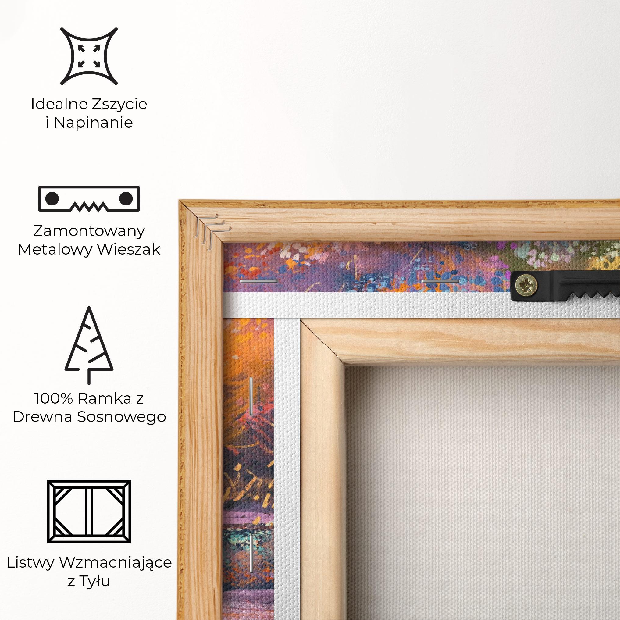 Obraz na Płótnie Landscape Colorful Trees mockup 5