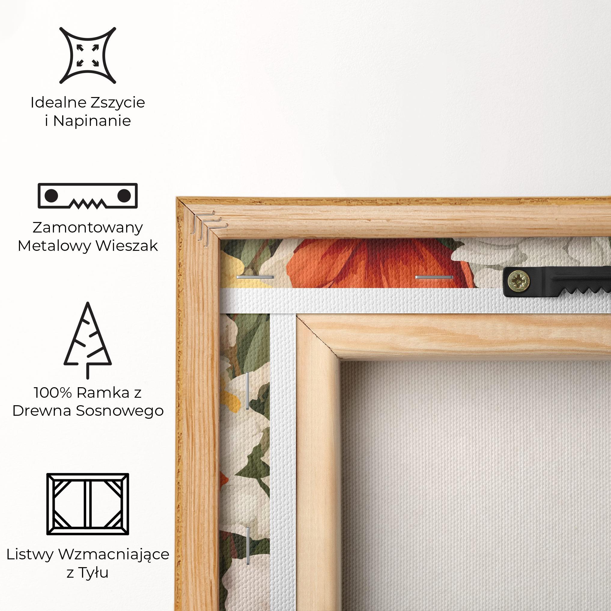 Obraz na Płótnie Orange Red Spring mockup 5