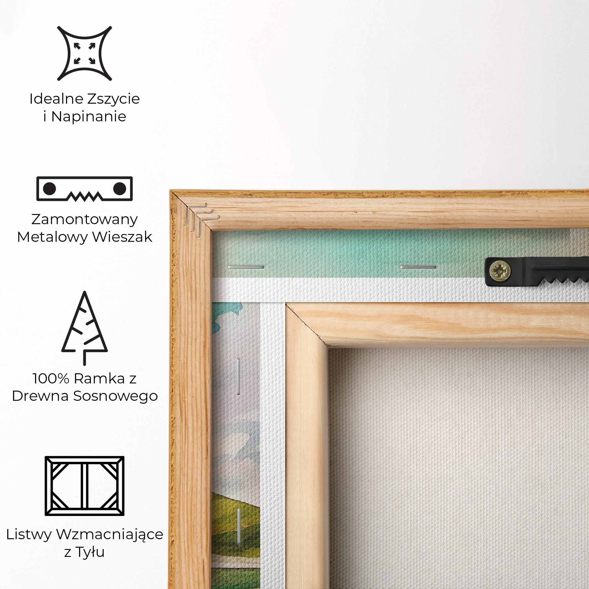 Obraz na Płótnie Spring Trees Painting mockup 5