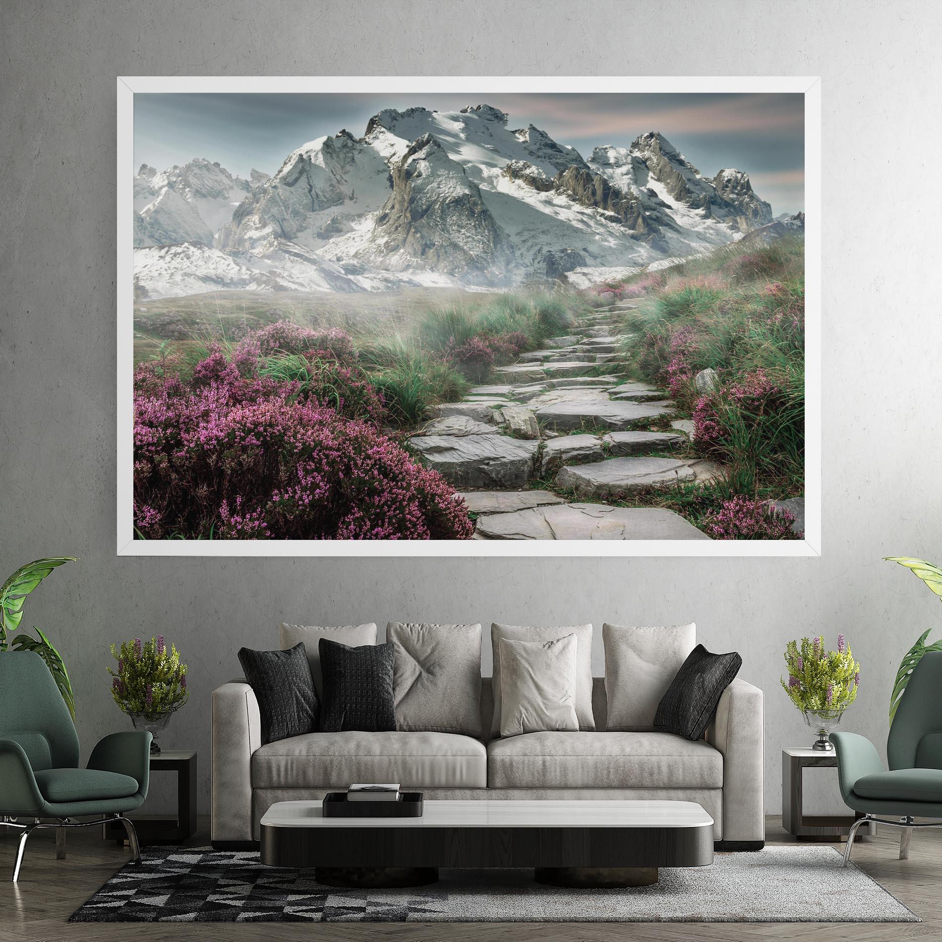 Obraz na Płótnie Mountain Spring View mockup 7