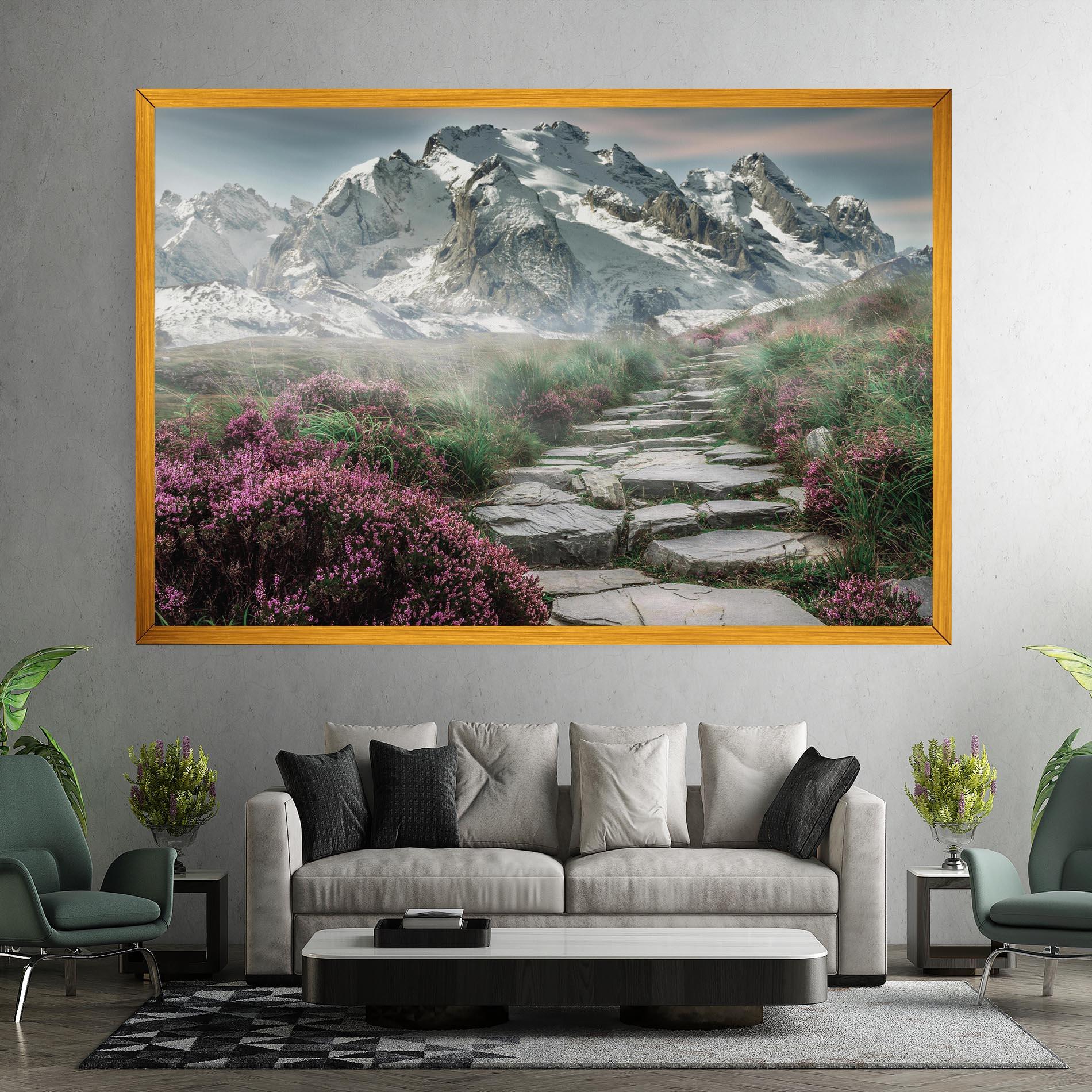 Obraz na Płótnie Mountain Spring View mockup 7