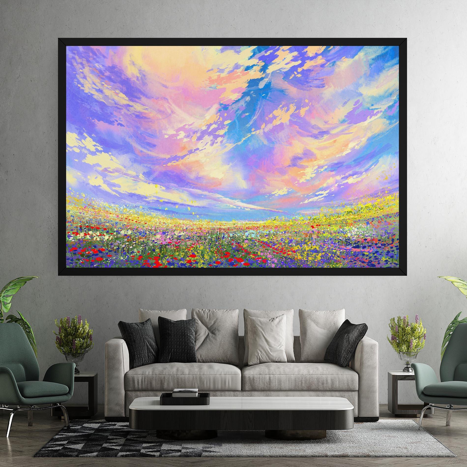 Obraz na Płótnie Spring Field mockup 7