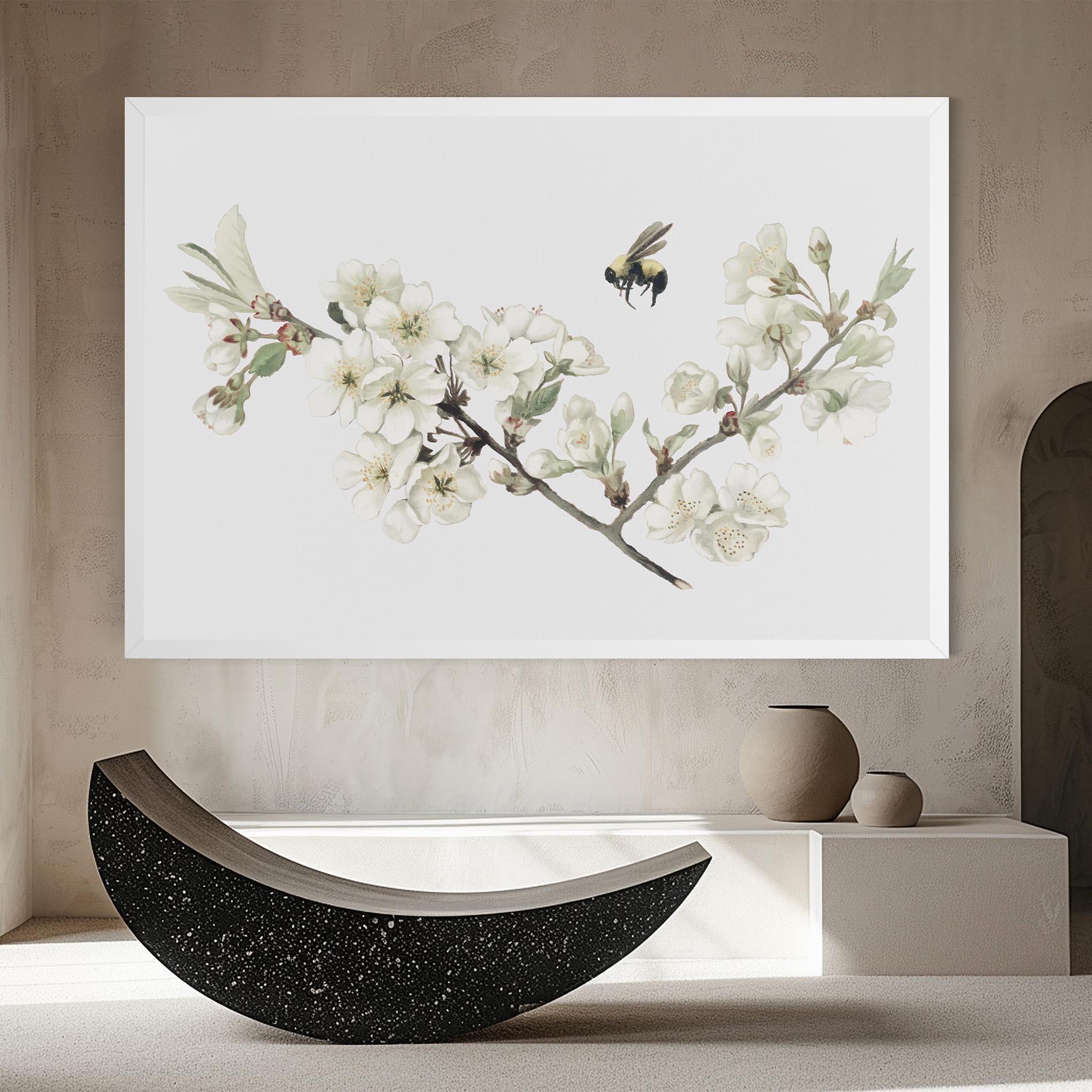 Obraz na Płótnie Bee Spring Flower mockup 8
