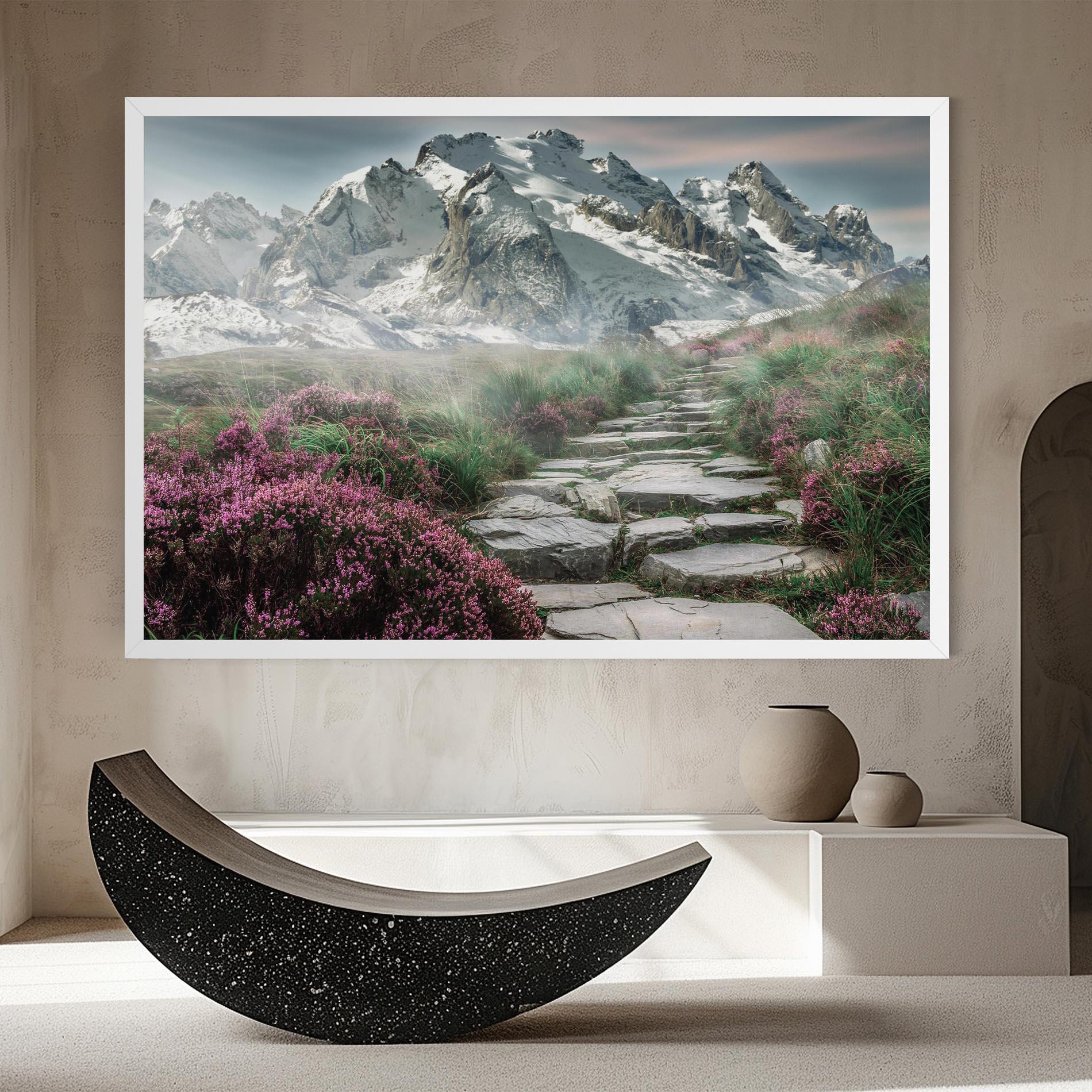 Obraz na Płótnie Mountain Spring View mockup 8