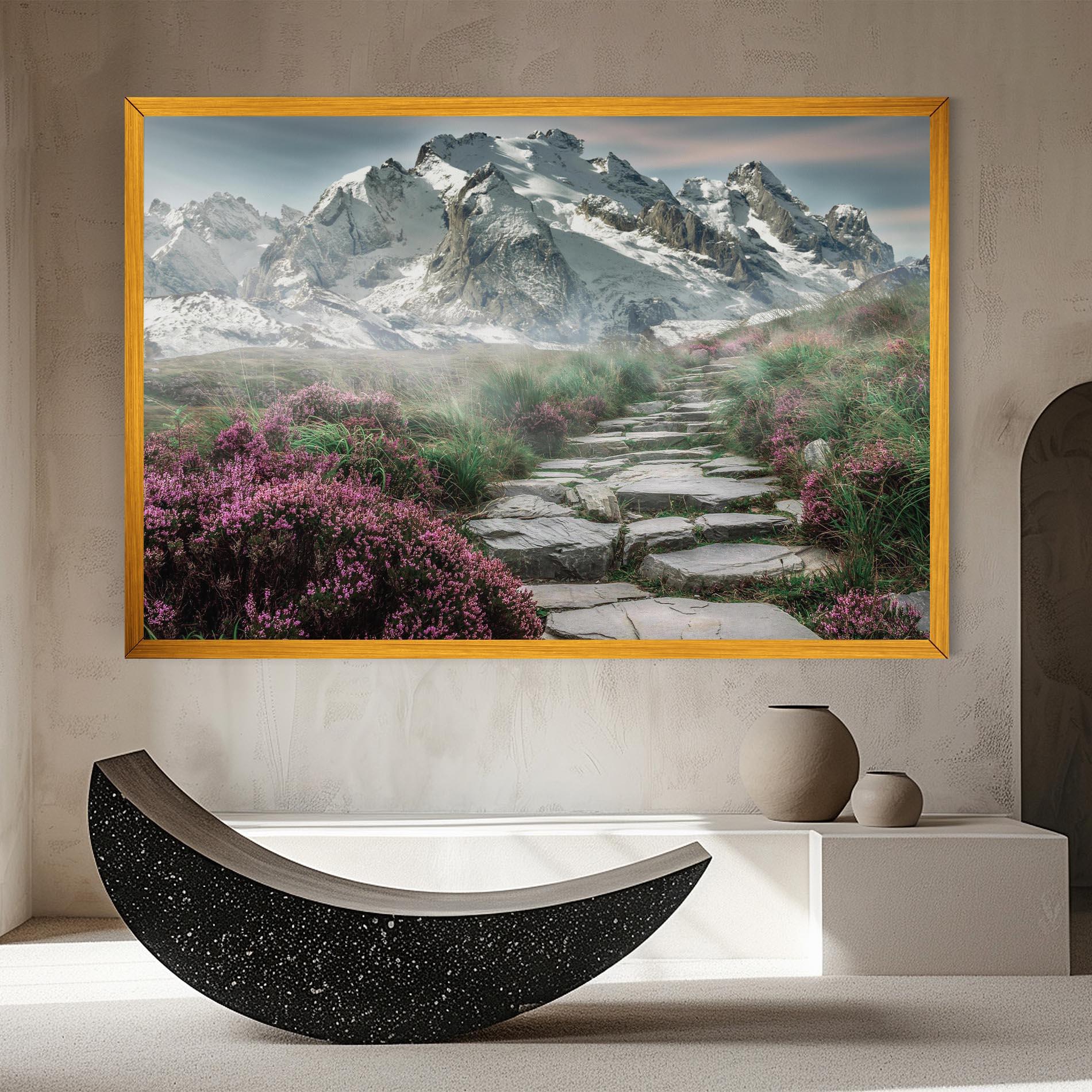 Obraz na Płótnie Mountain Spring View mockup 8