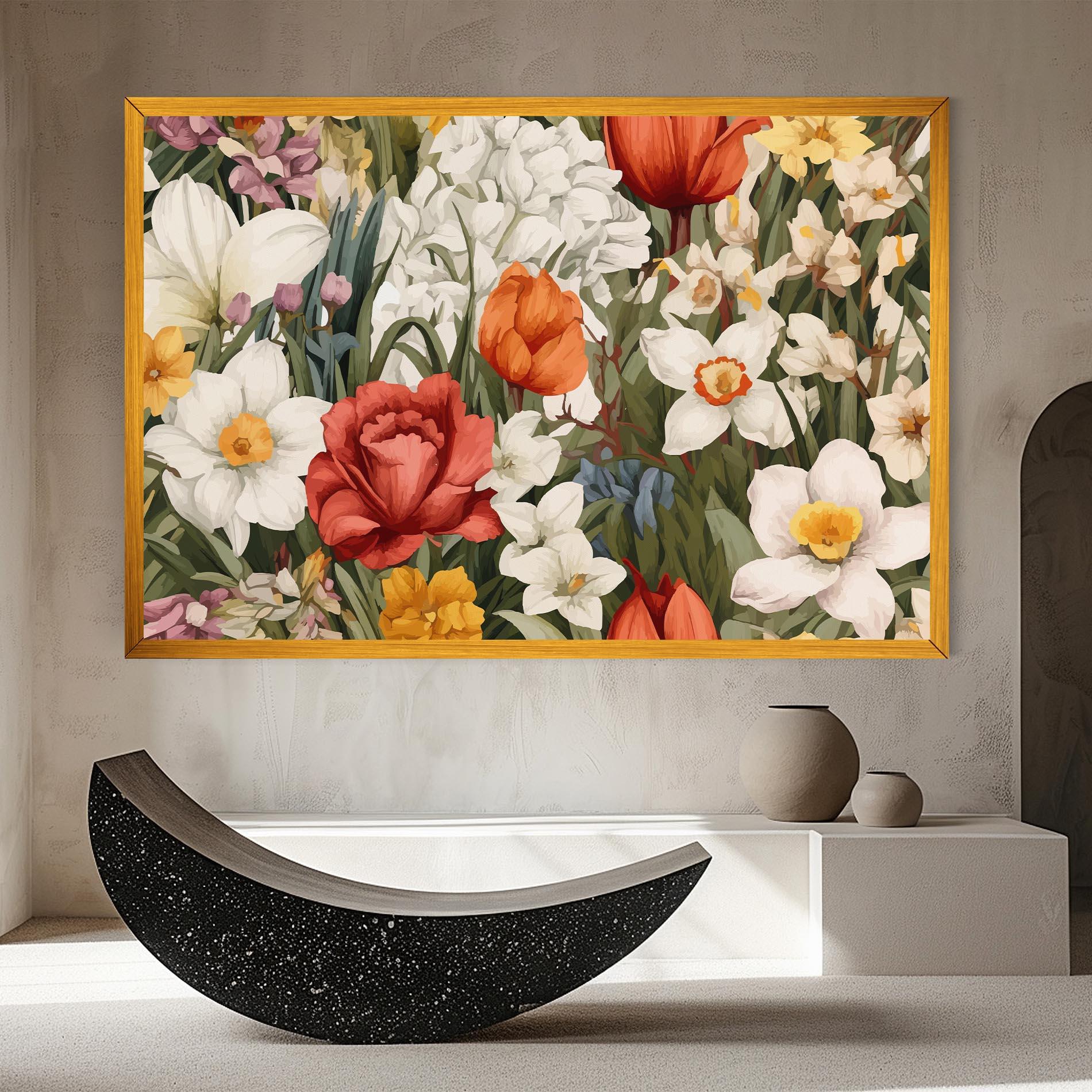 Obraz na Płótnie Orange Red Spring mockup 8