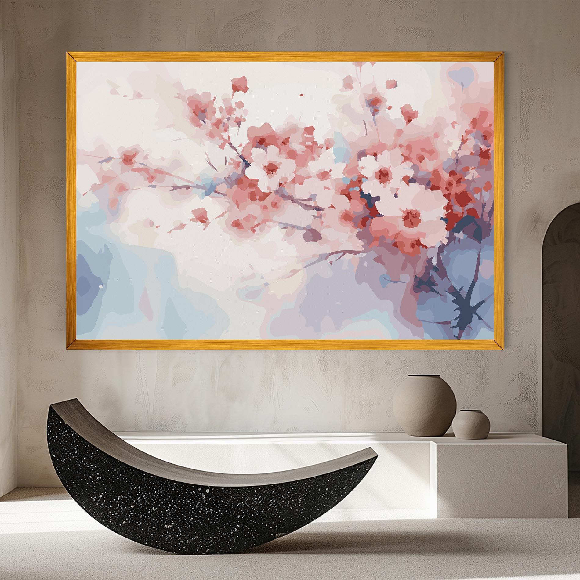 Obraz na Płótnie Pastel Spring Flowers mockup 8