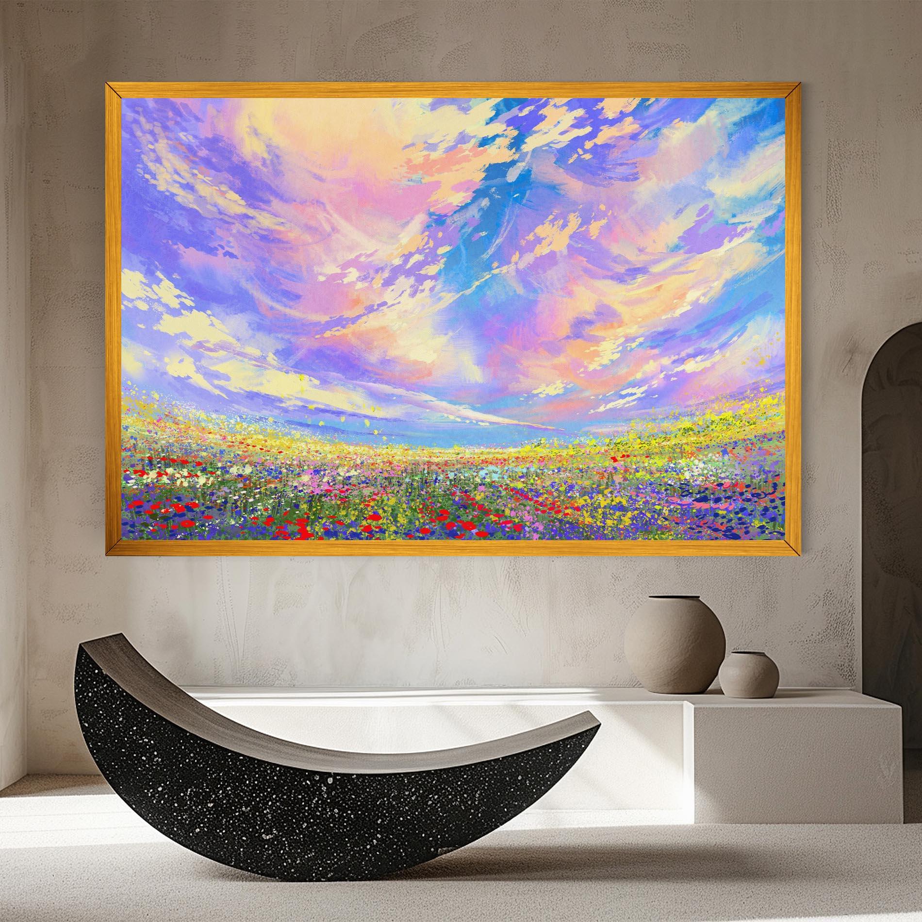 Obraz na Płótnie Spring Field mockup 8