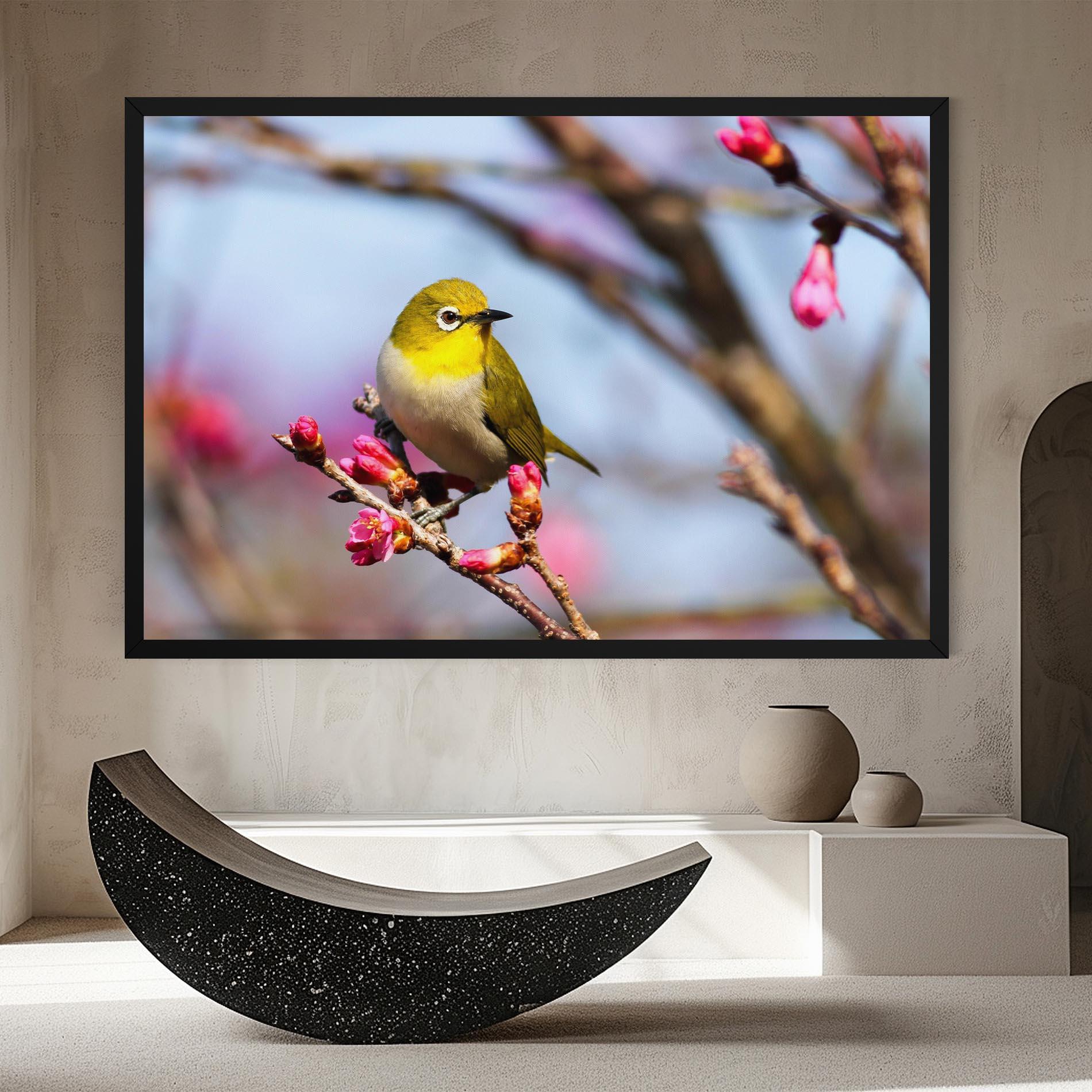 Obraz na Płótnie Cute Pink Flower Buds mockup 8