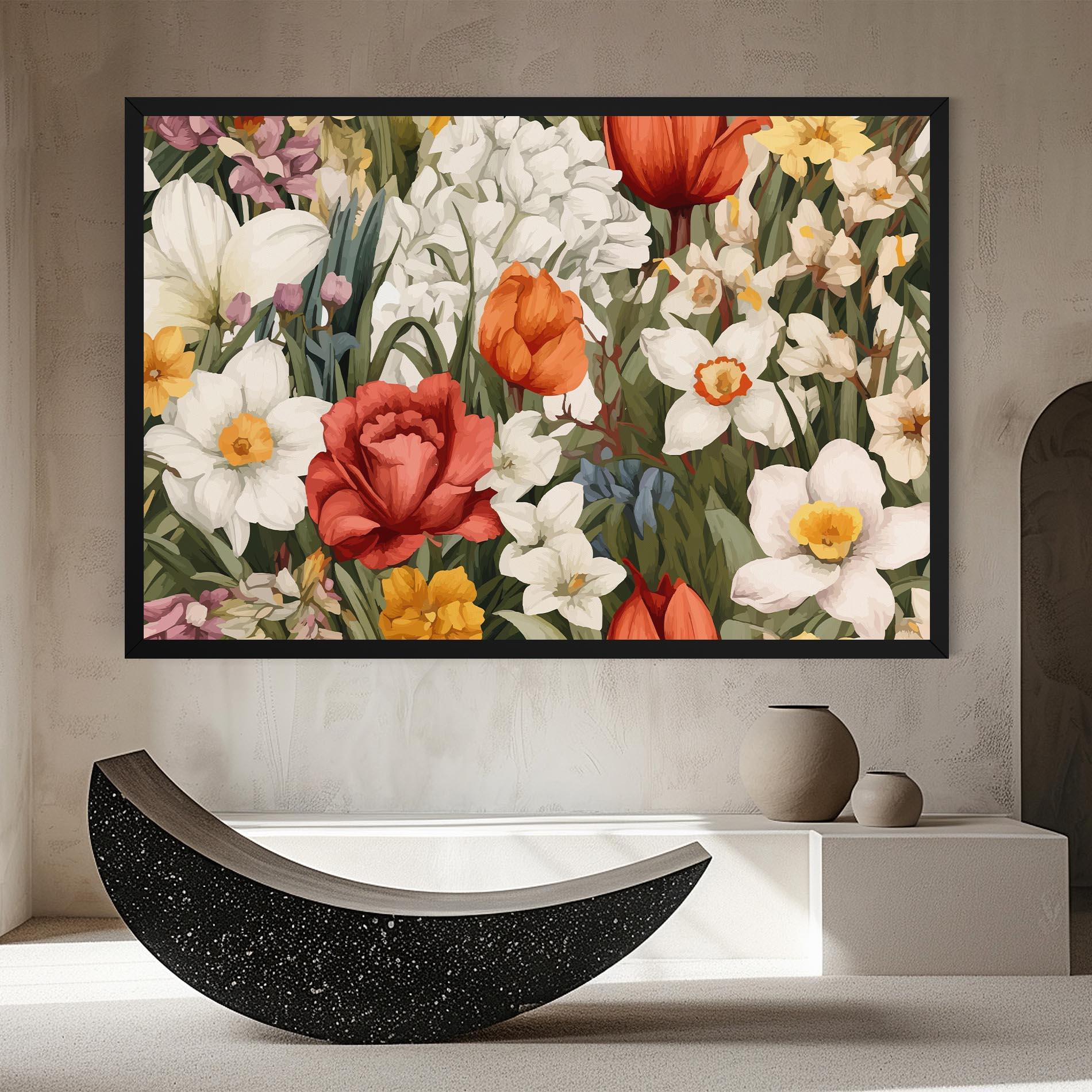 Obraz na Płótnie Orange Red Spring mockup 8